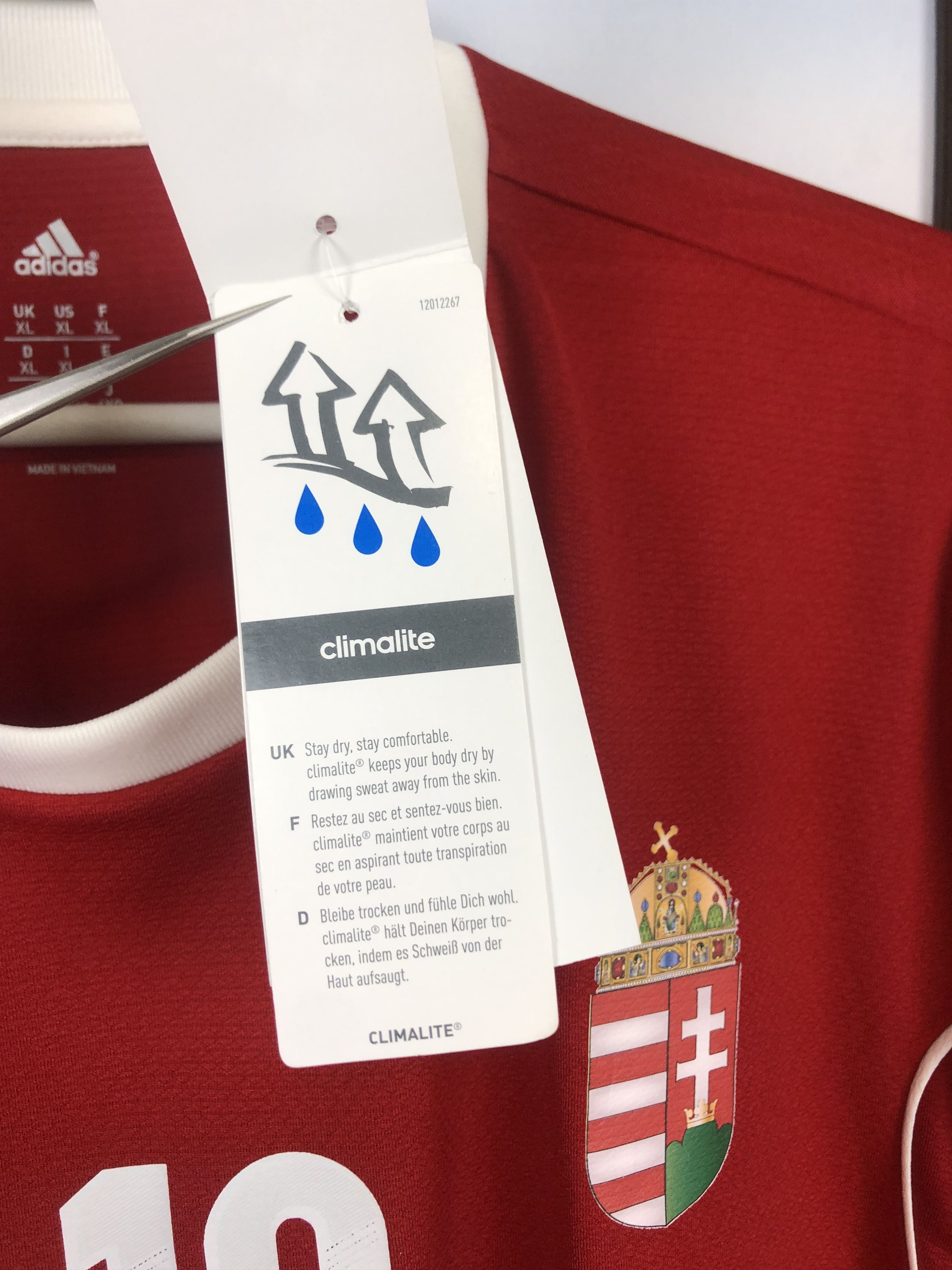 Adidas Hungary football shirt 2012 #19 Koltai Jersey New Rare Size US XL / EU 56 / 4 - 11 Thumbnail