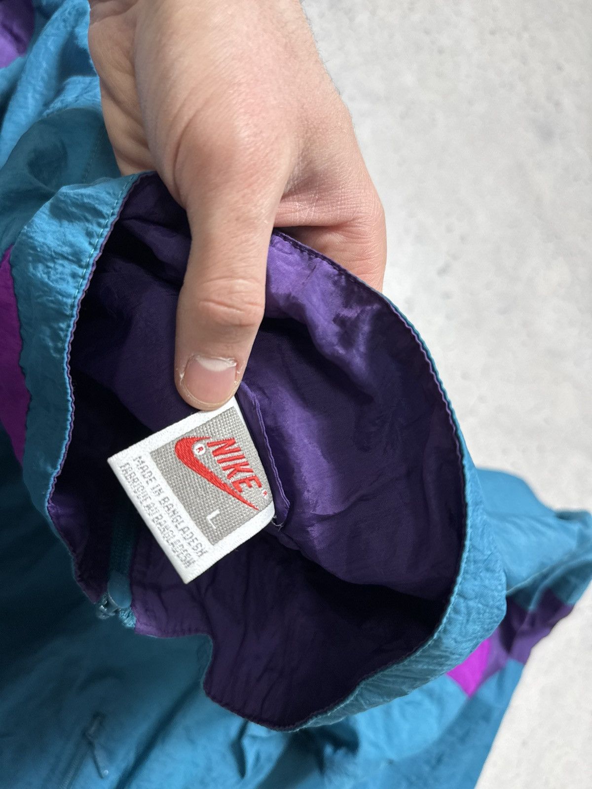 Nike Nike Vintage 80’s 90’s Nylon Track Suit Jacket & Pants Y2K Size US L / EU 52-54 / 3 - 7 Thumbnail