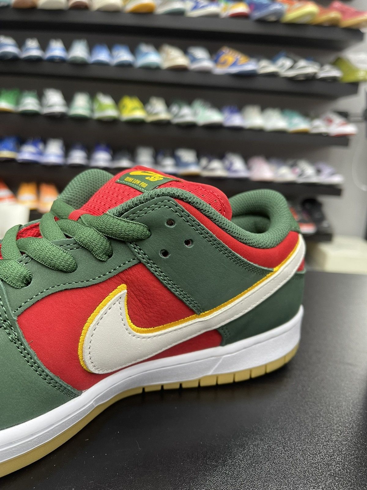 Nike Size 11.5 - Nike Dunk Low SB Seattle SuperSonics Size US 11.5 / EU 44-45 - 7 Thumbnail