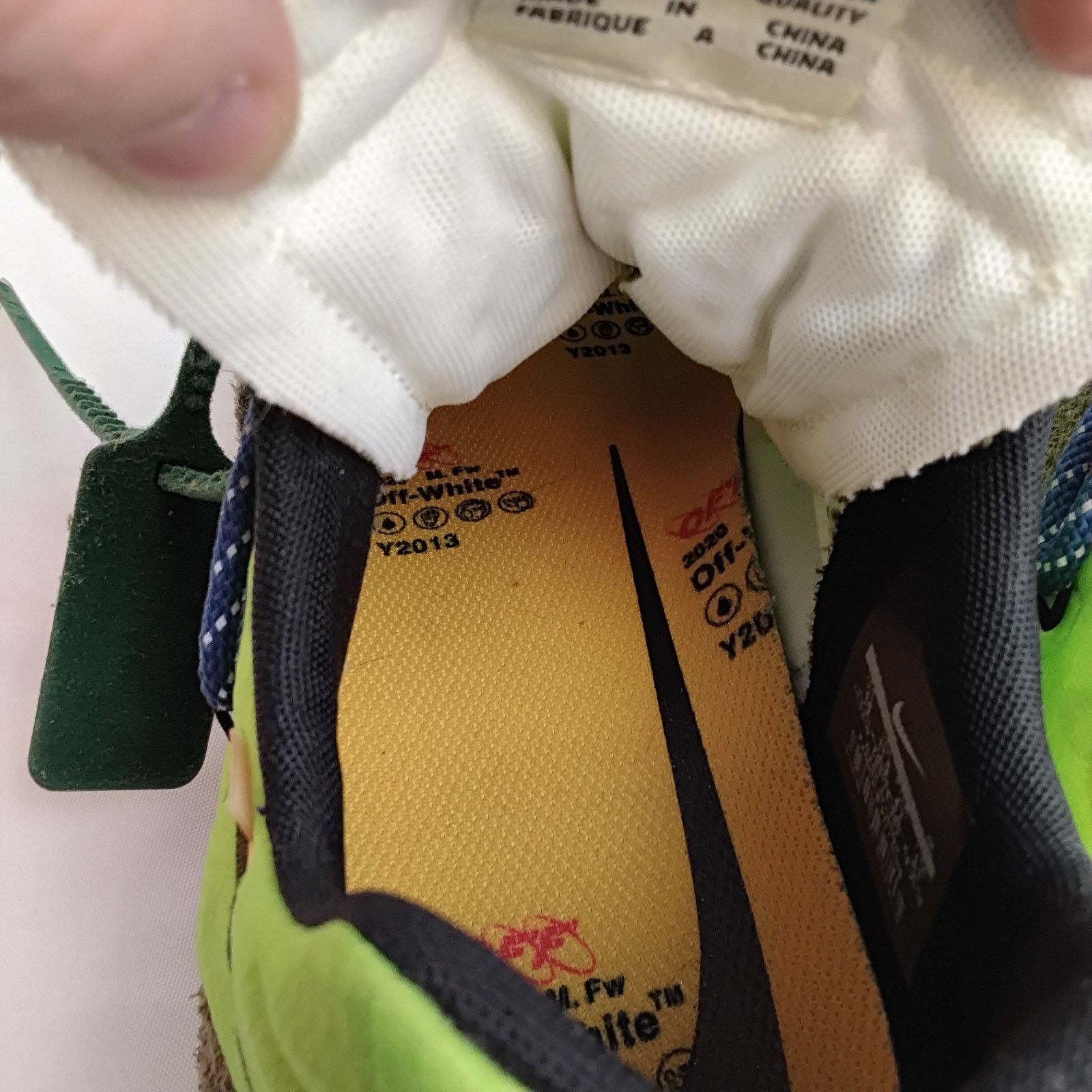 Nike Nike Zoom Kiger 5 Off-White Sneakers Men's 12.5 Green Size US 12.5 / EU 45-46 - 10 Thumbnail