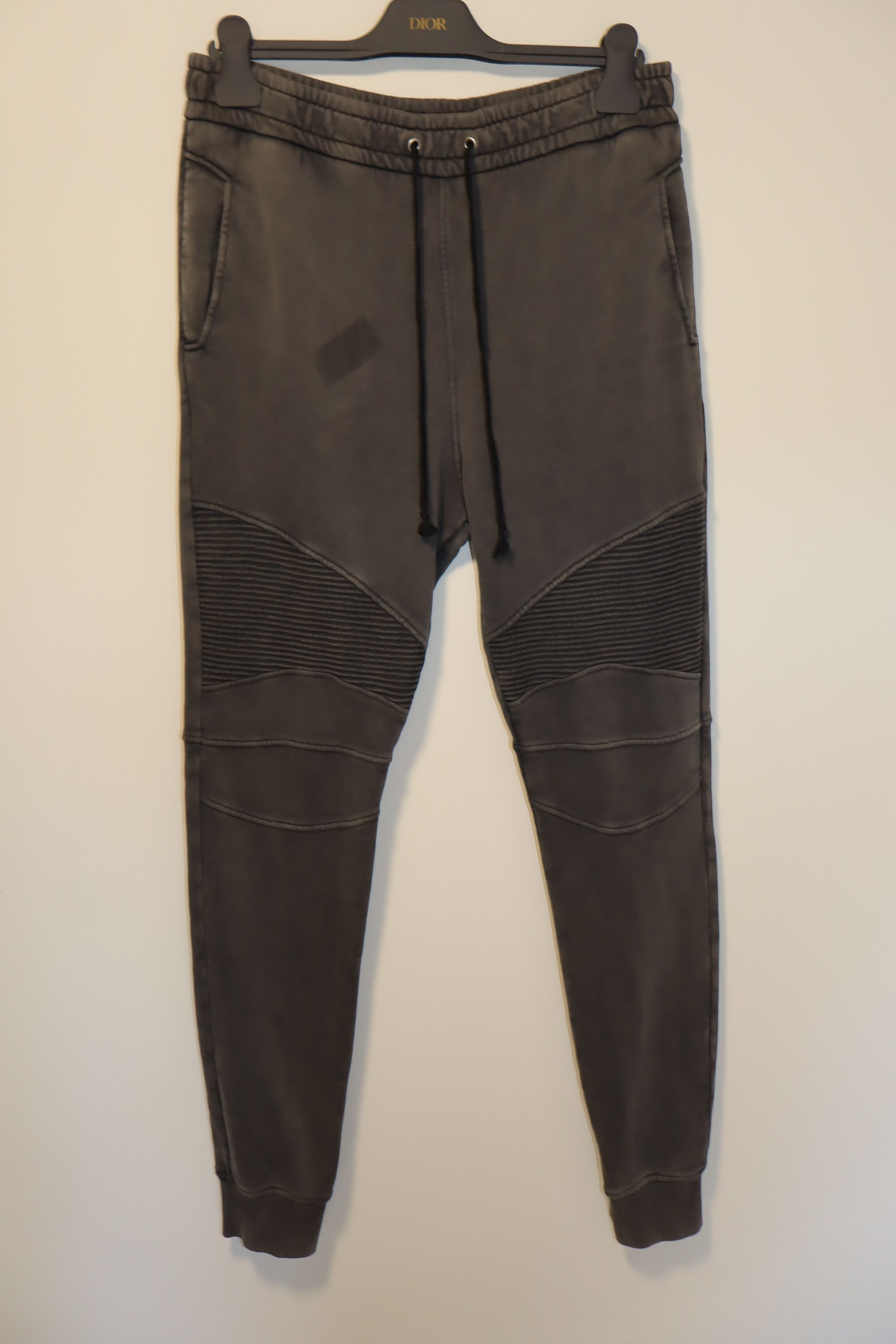 Balmain istressed biker sweatpants Size US 34 / EU 50 - 1 Thumbnail