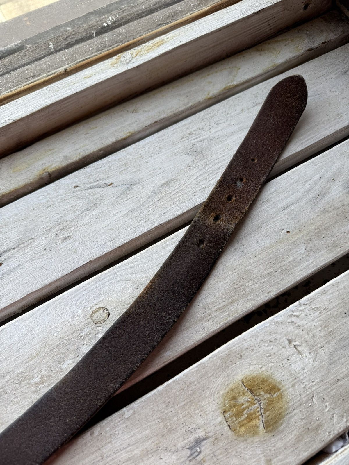 Levi's × Levi's Vintage Clothing × Vintage Cowboy 90s Levi’s Leather Black Belt Made In Italy Size ONE SIZE - 7 Thumbnail