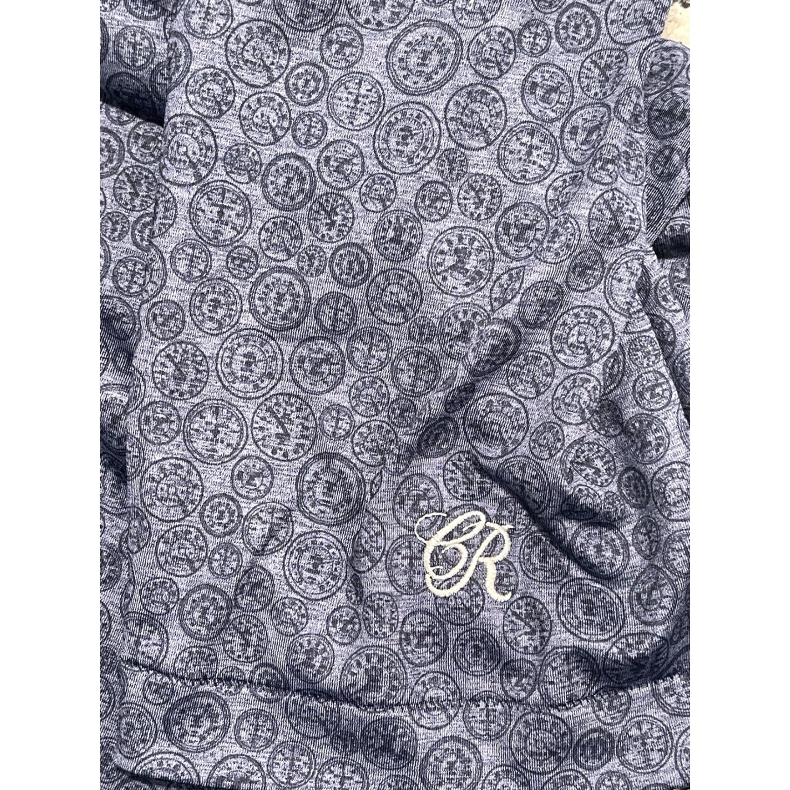 Peter Millar Peter Millar Crown Crafted Shirt Mens Large Clock Pattern Polo Size US L / EU 52-54 / 3 - 7 Thumbnail
