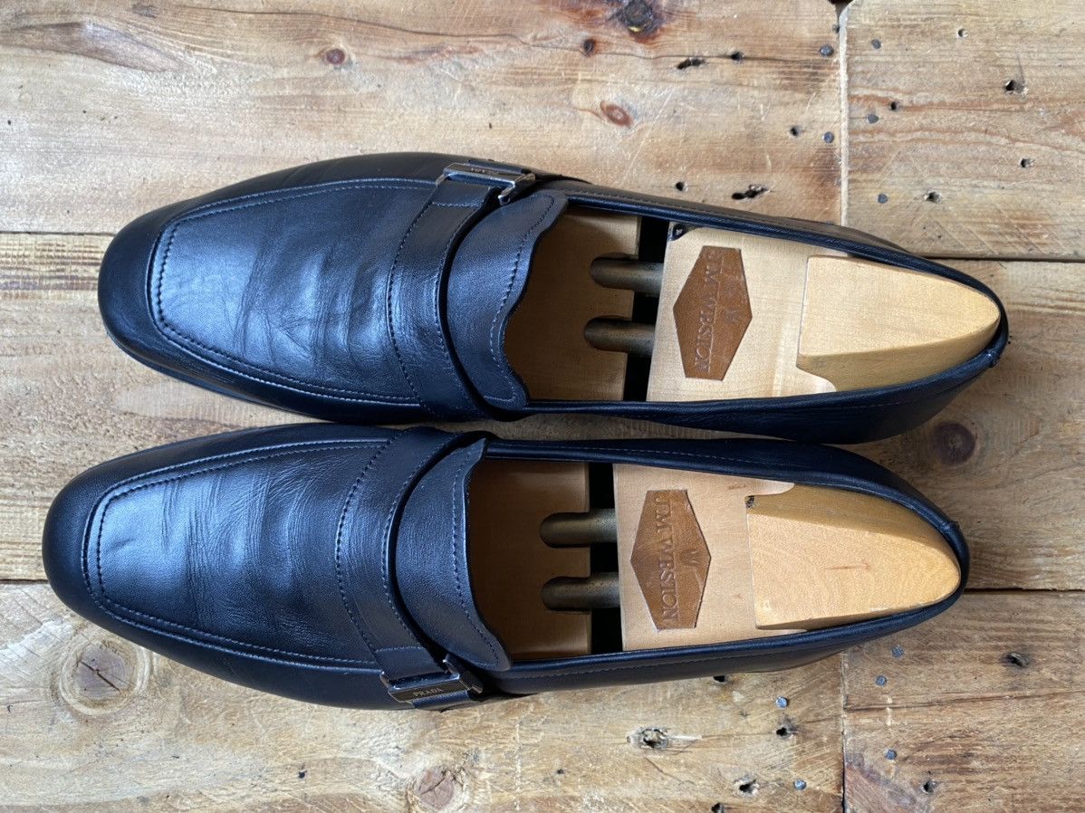 Prada Prada black leather dress shoes sz 8 Size US 9 / EU 42 - 13 Thumbnail