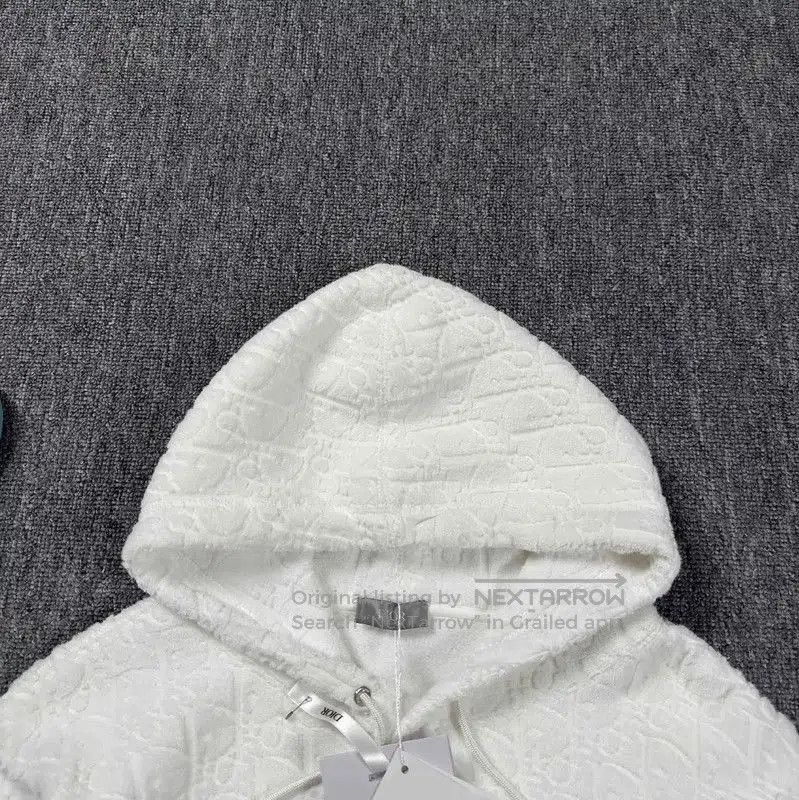 Dior White Cotton Men's Hoodie .