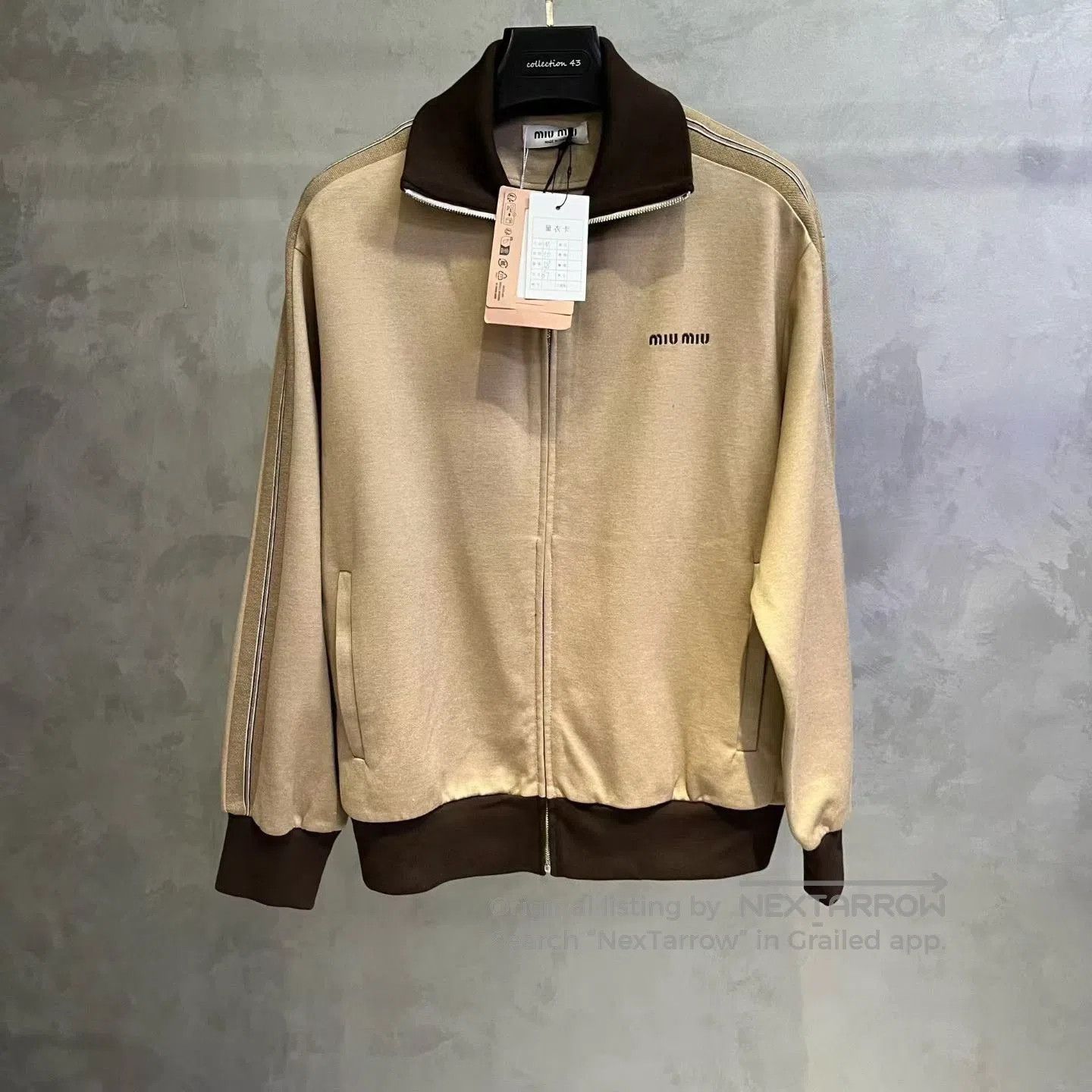 Miu Miu Miu Miu 2025 Stand Collar Zip Jacket. Size M / US 6-8 / IT 42-44 - 1 Thumbnail