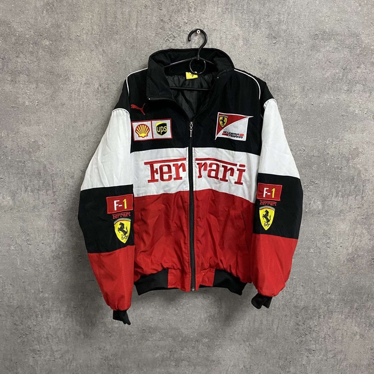 Ferrari × Puma Vintage Ferrari Motorcycle Racing Jacket Big Logo F1 Size US L / EU 52-54 / 3 - 1 Thumbnail