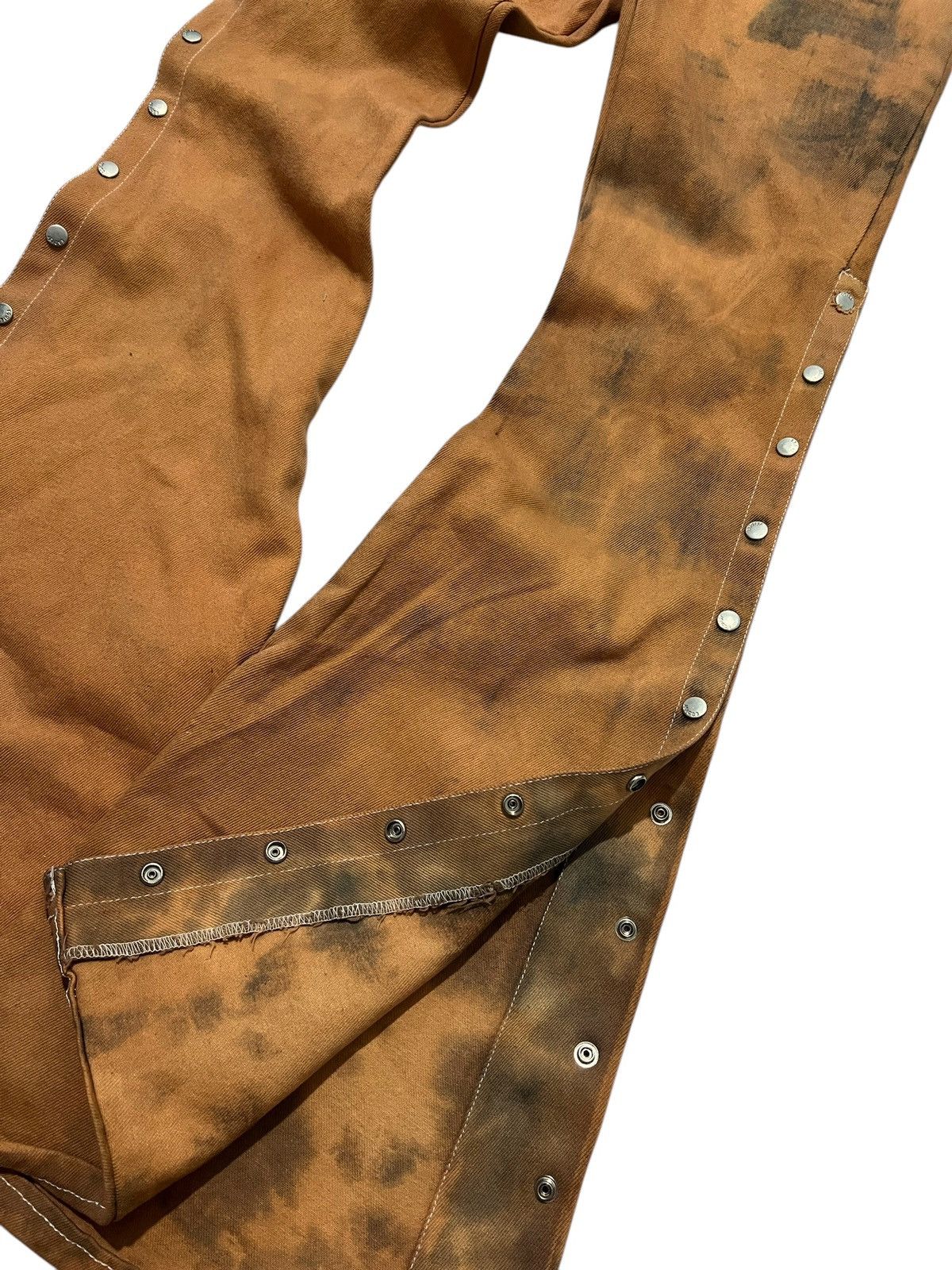 If Six Was Nine × Japanese Brand × Le Grande Bleu (L.G.B.) Egoist mud super flared denim pants Size US 27 - 4 Thumbnail