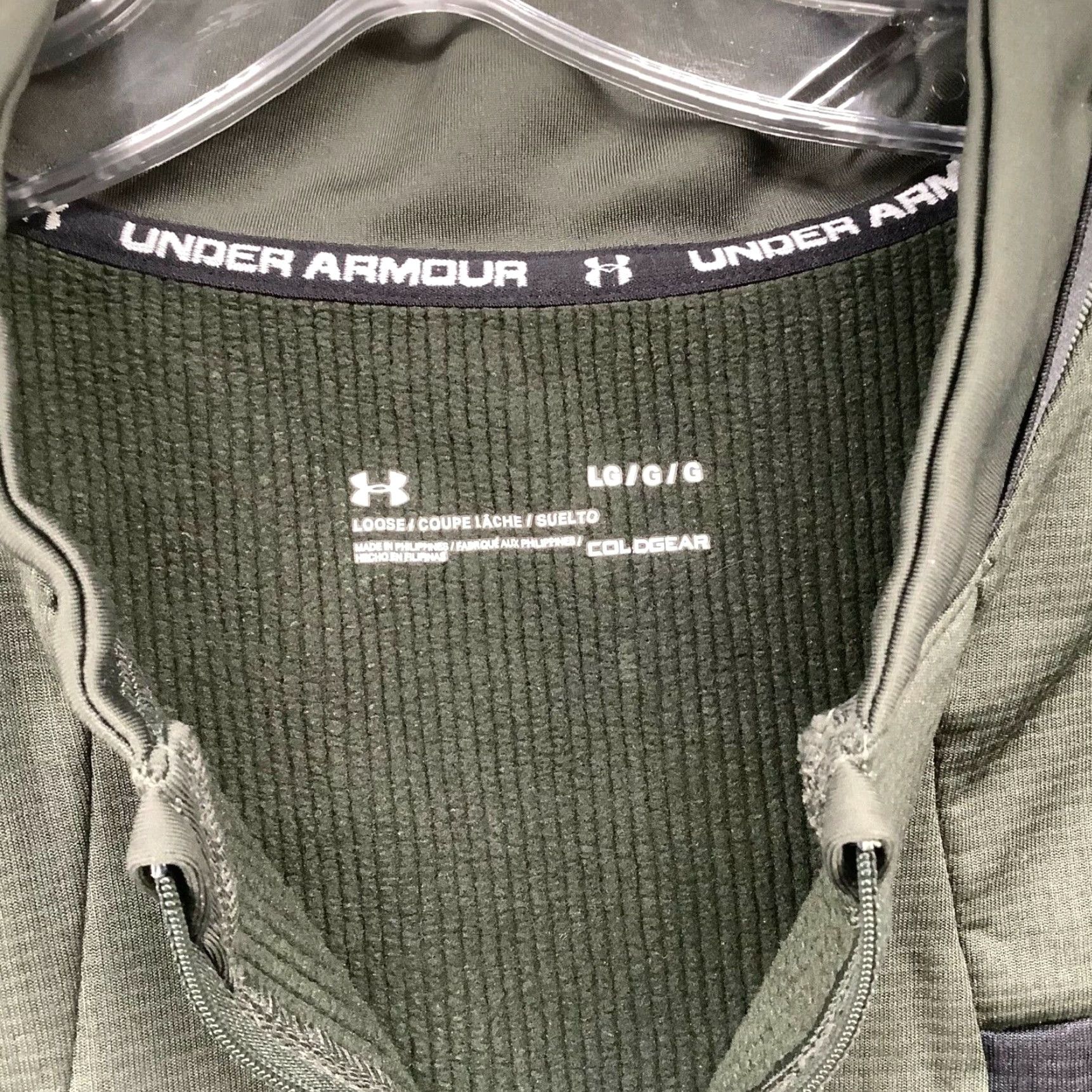 Under Armour Under Armour Sweatshirt Pullover Mens L Zip Army Green Fleece Lined 1/2 Zip Sport Gym Training Size US L / EU 52-54 / 3 - 6 Thumbnail