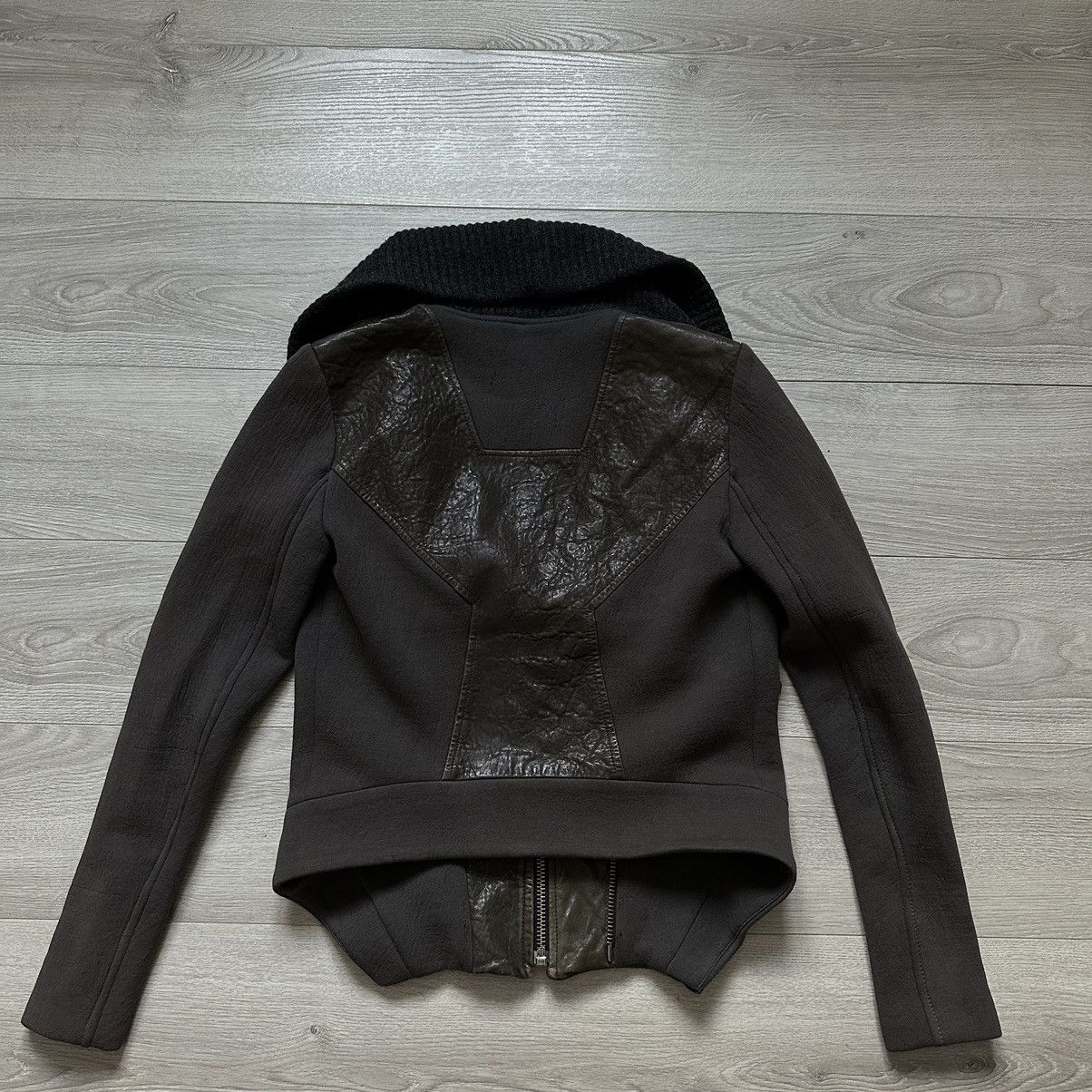 Helmut Lang Helmut Lang Leather and Wool Jacket Rare Women’s Size:S Size S / US 4 / IT 40 - 3 Thumbnail