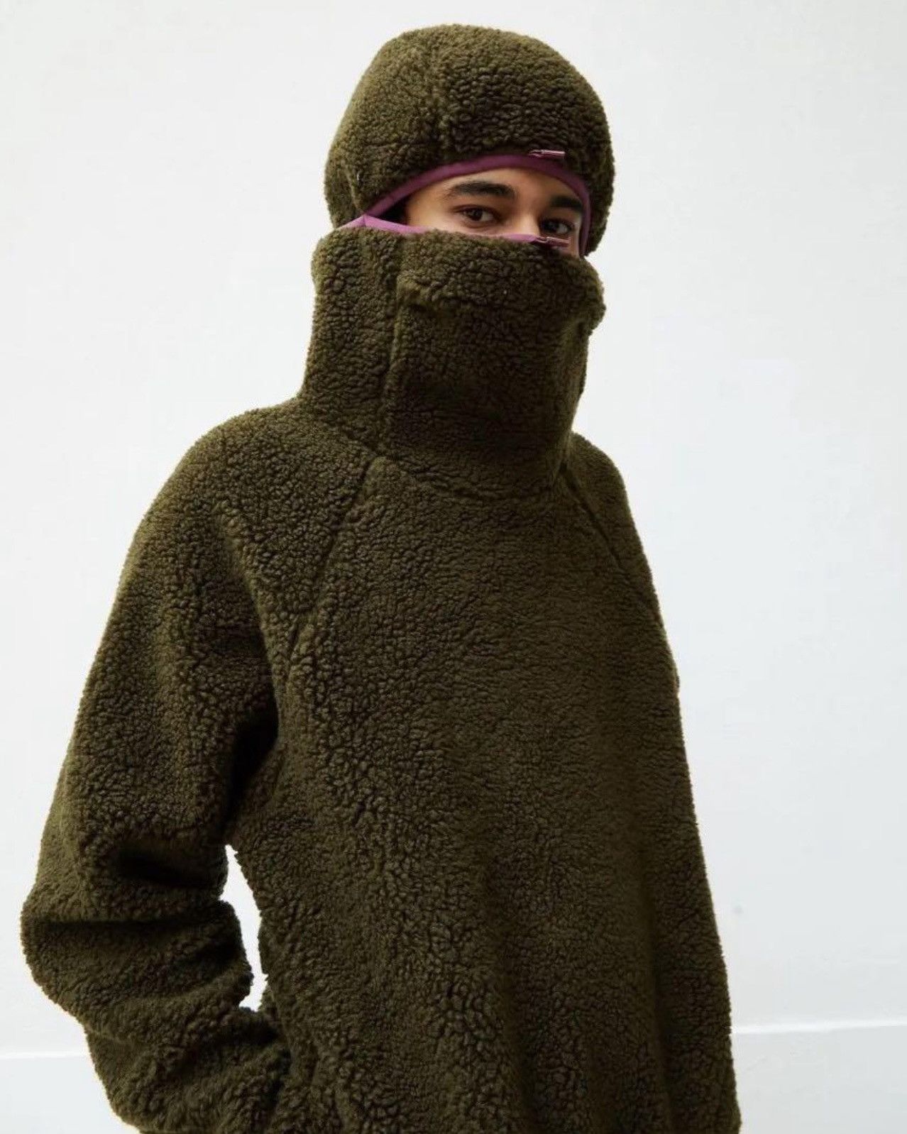 Paria Farzaneh Paria Farzaneh Military Teddy Sherpa Fleece Hoodie Size US L / EU 52-54 / 3 - 1 Thumbnail