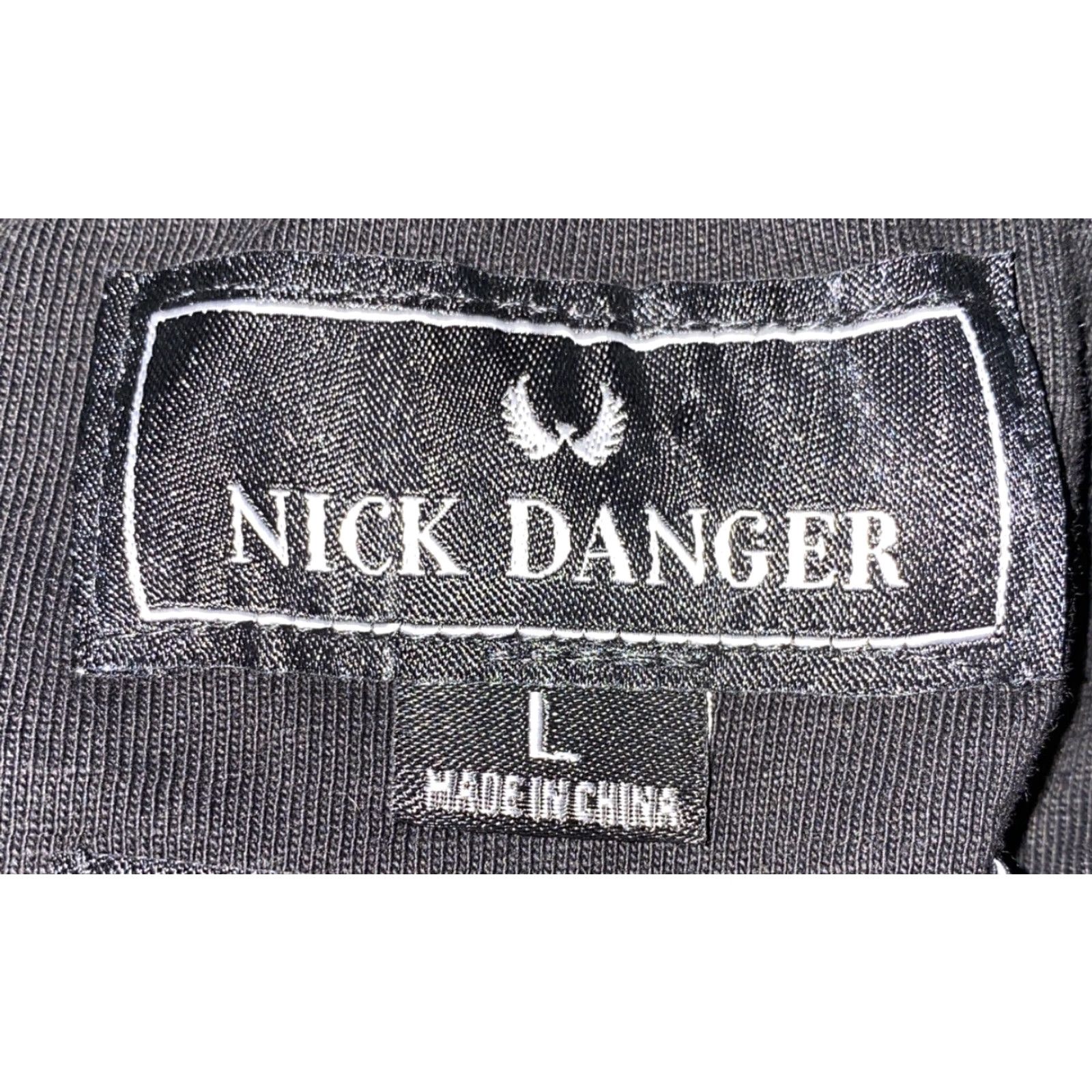 Vintage Nick Danger Mens Jacket 1/2 Zip Pullover Black L Size US L / EU 52-54 / 3 - 6 Thumbnail