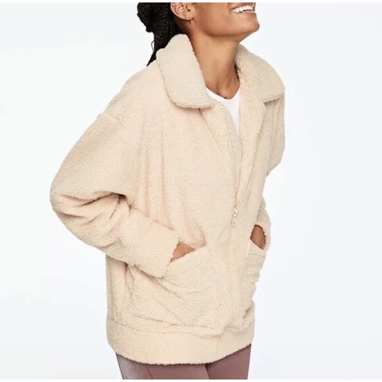 Pink PINK Sherpa Teddy Jacket Womens Size Large Full Zip Size L / US 10 / IT 46 - 13 Thumbnail