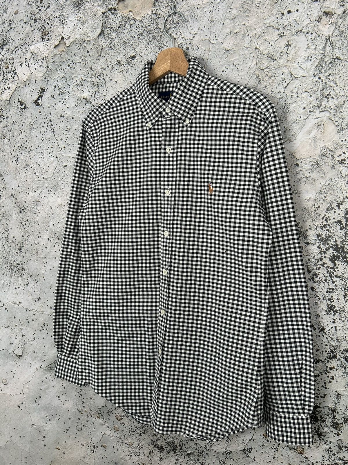 Ralph Lauren Vintage Polo Ralph Lauren Checkered Black White Shrit Size US S / EU 44-46 / 1 - 2 Thumbnail