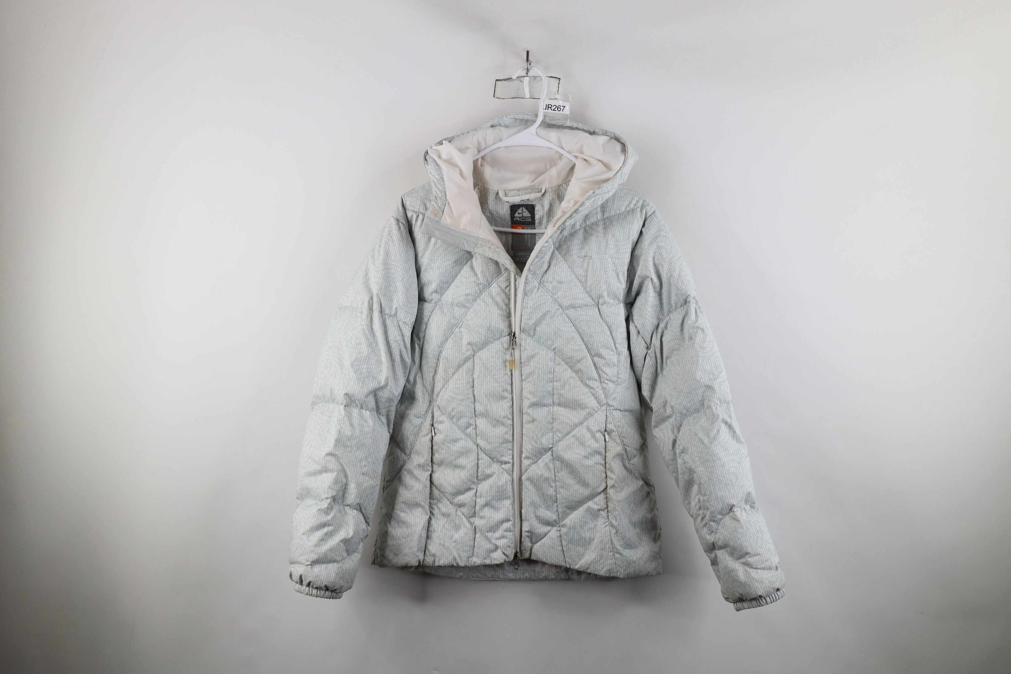 Nike × Vintage Vintage Nike ACG Mini Swoosh Duck Down Hooded Puffer Jacket Size M / US 6-8 / IT 42-44 - 1 Thumbnail