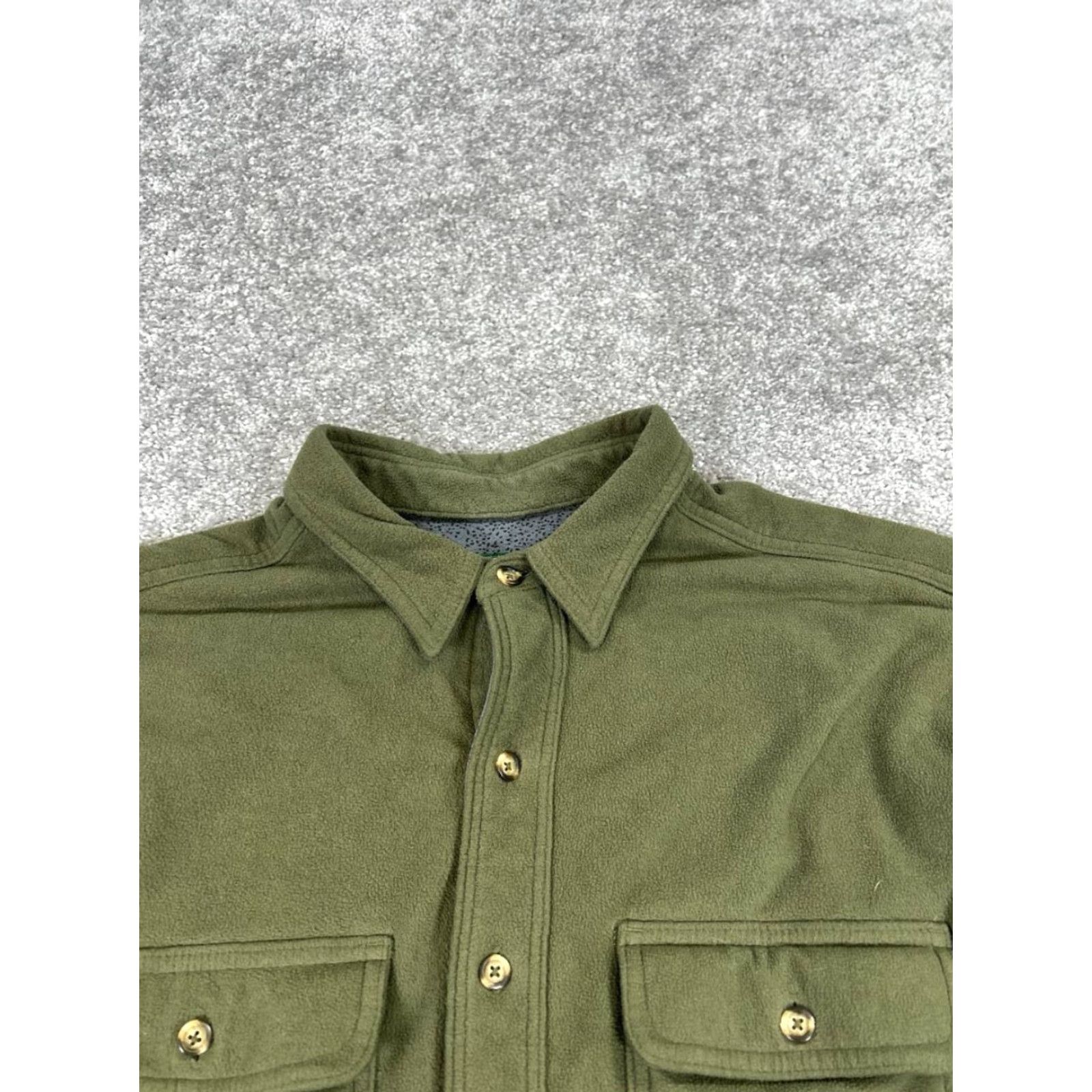 Vintage VINTAGE Cabela's Shirt Jacket Mens XL Green Button-Up Collared Outdoor Pockets Casual - 90s? Size US XL / EU 56 / 4 - 2 Thumbnail