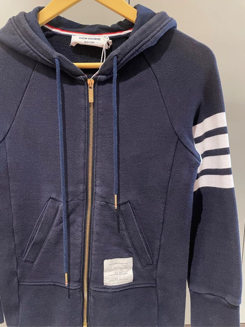 Thom Browne Thom browne Size 00 Dark blue classic four-striped zipper Size US XXS / EU 40 - 5 Thumbnail