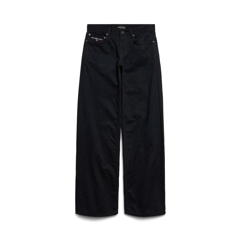 Balenciaga wide leg baggy pants in black Size US 30 / EU 46 - 1 Thumbnail