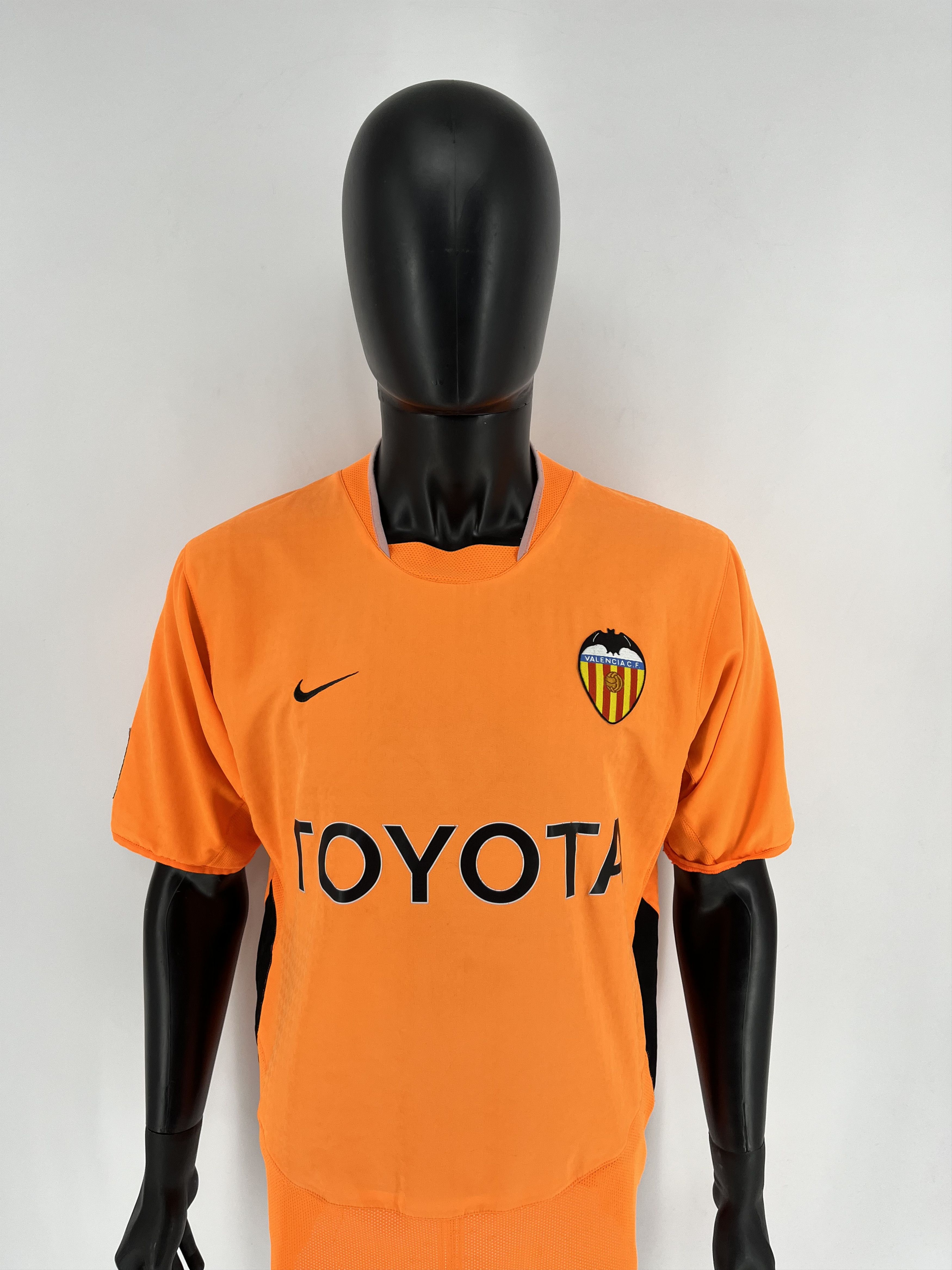 Vintage VALENCIA 2003-2004 AWAY FOOTBALL SHIRT JERSEY Size US L / EU 52-54 / 3 - 5 Thumbnail