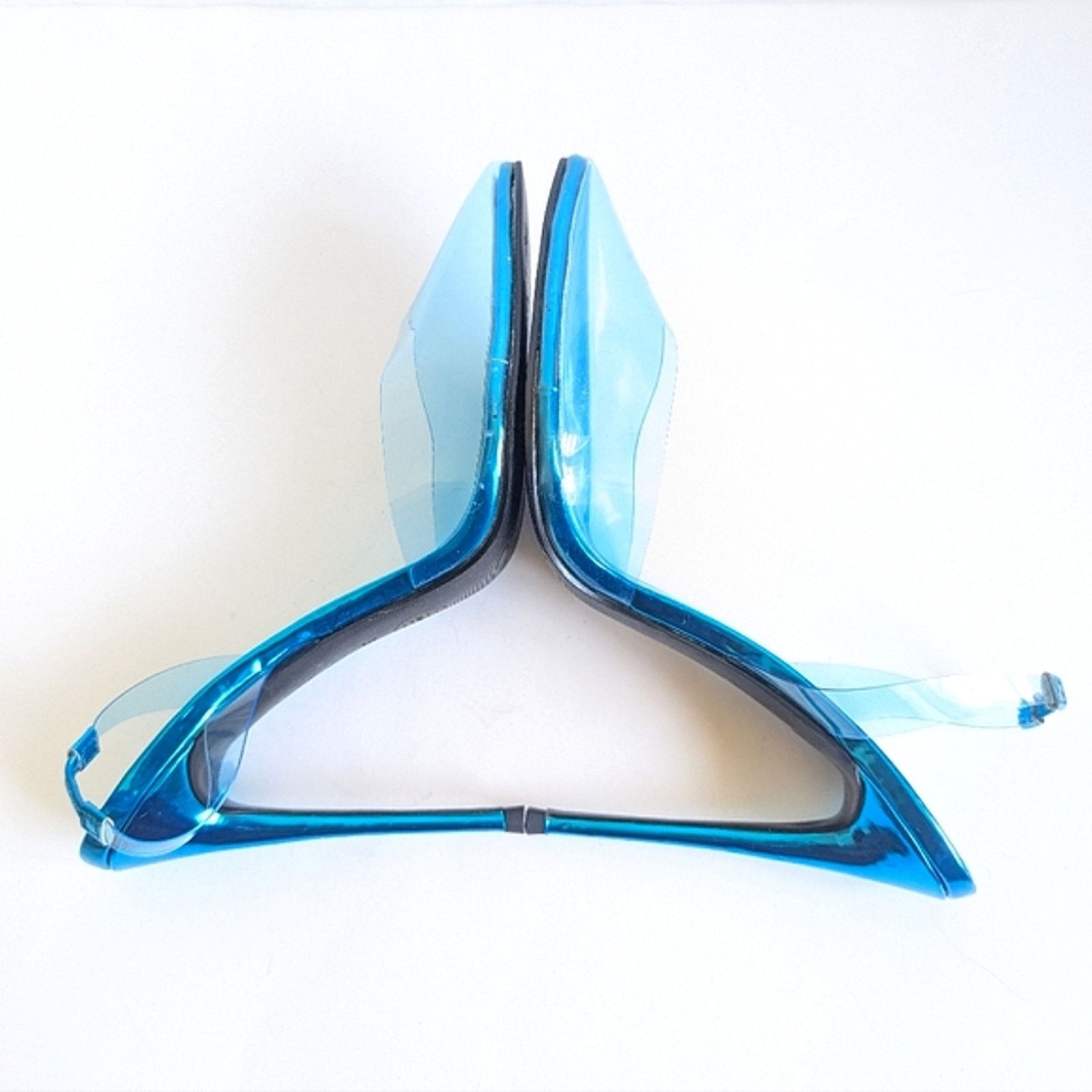 Homme + Femme La FEMME Los Angeles Transparent Blue PVC Ankle Strap Heel Pump Size US 8 / IT 38 - 2 Thumbnail