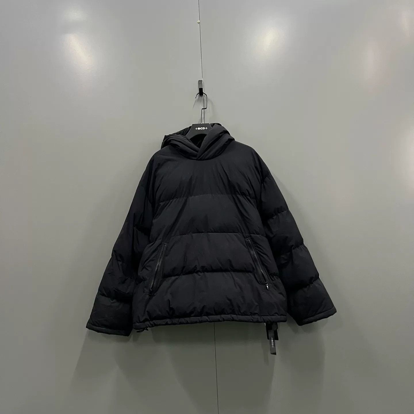Balenciaga Black Hooded Down Jacket