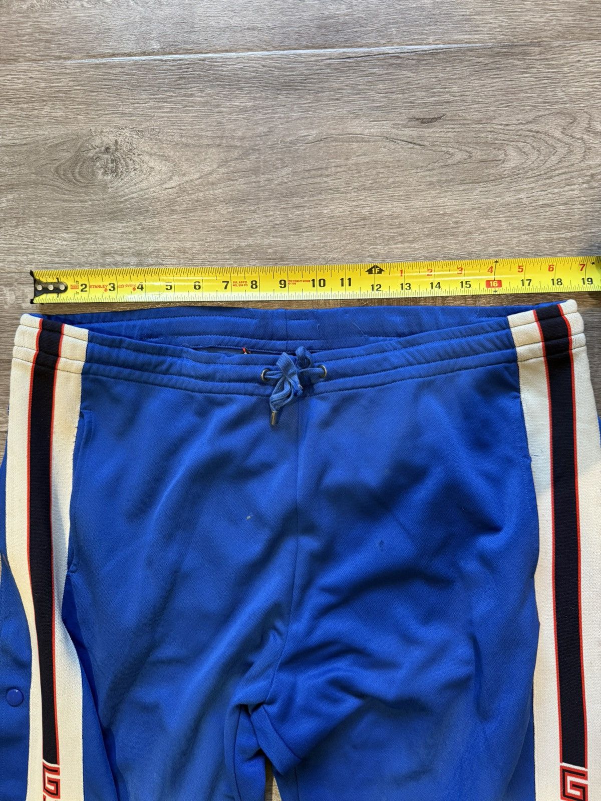 Gucci Gucci Blue Logo Side Stripe Track Pants Size US 34 / EU 50 - 4 Thumbnail