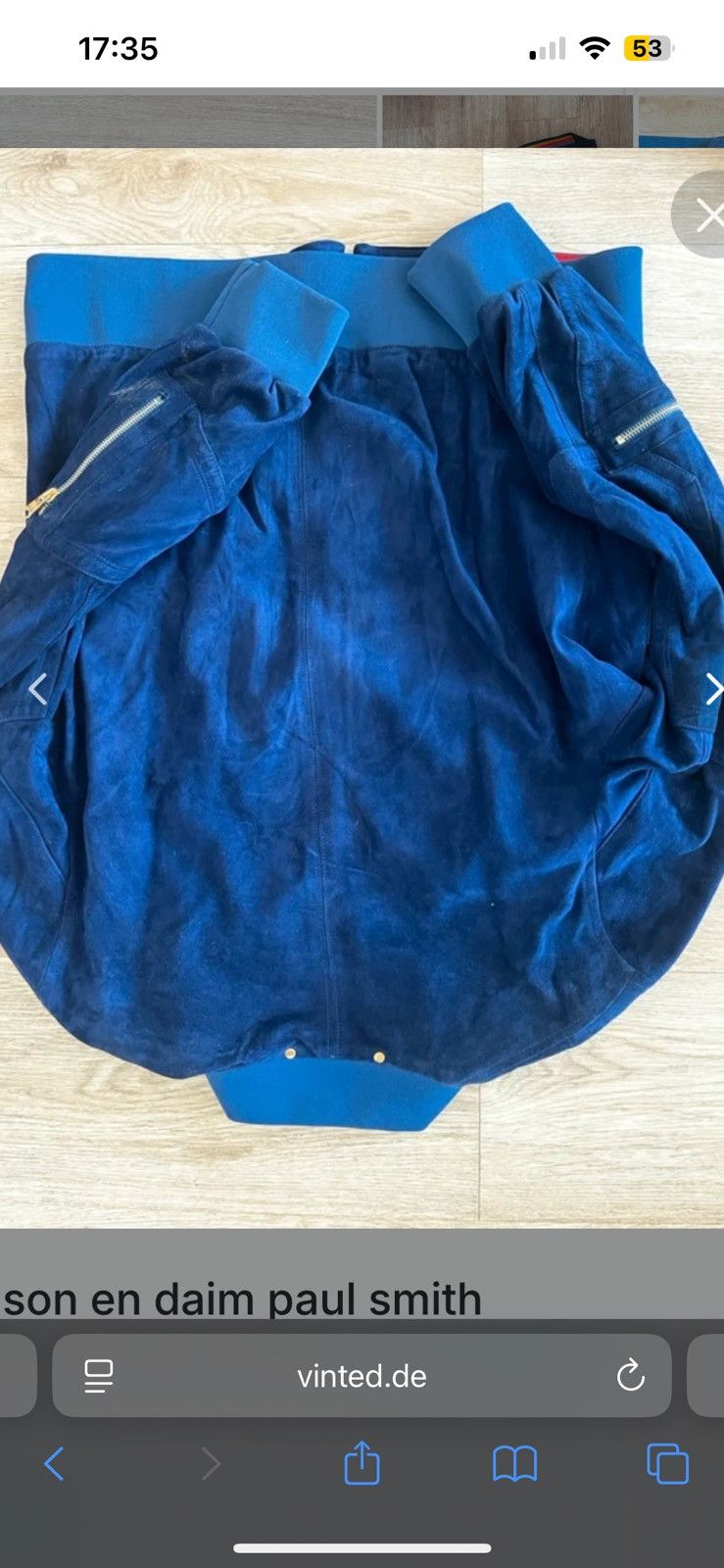 Paul Smith Paul smith suede jacket in blue Size US L / EU 52-54 / 3 - 3 Thumbnail