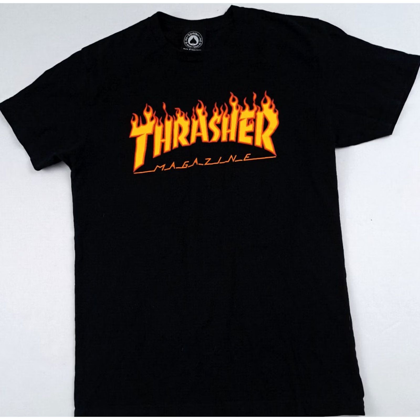 Thrasher VINTAGE Thrasher T-Shirt Shirt Men Small Black 90s Flaming Skateboard Magazine Boys Mens Size US S / EU 44-46 / 1 - 2 Thumbnail