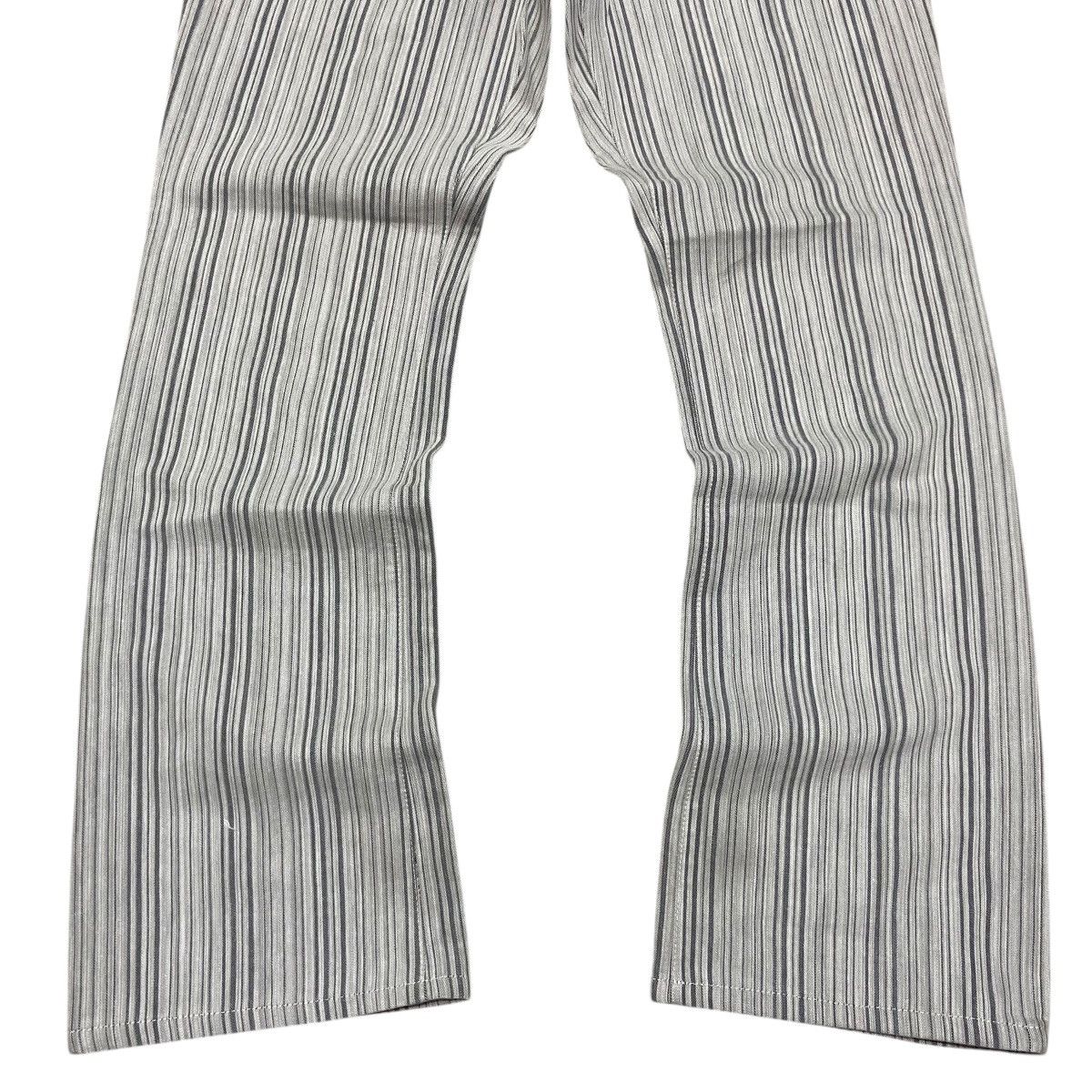 Tornado Mart Tornado Mart Grey Stripe Flared Pants Size US 29 - 3 Thumbnail