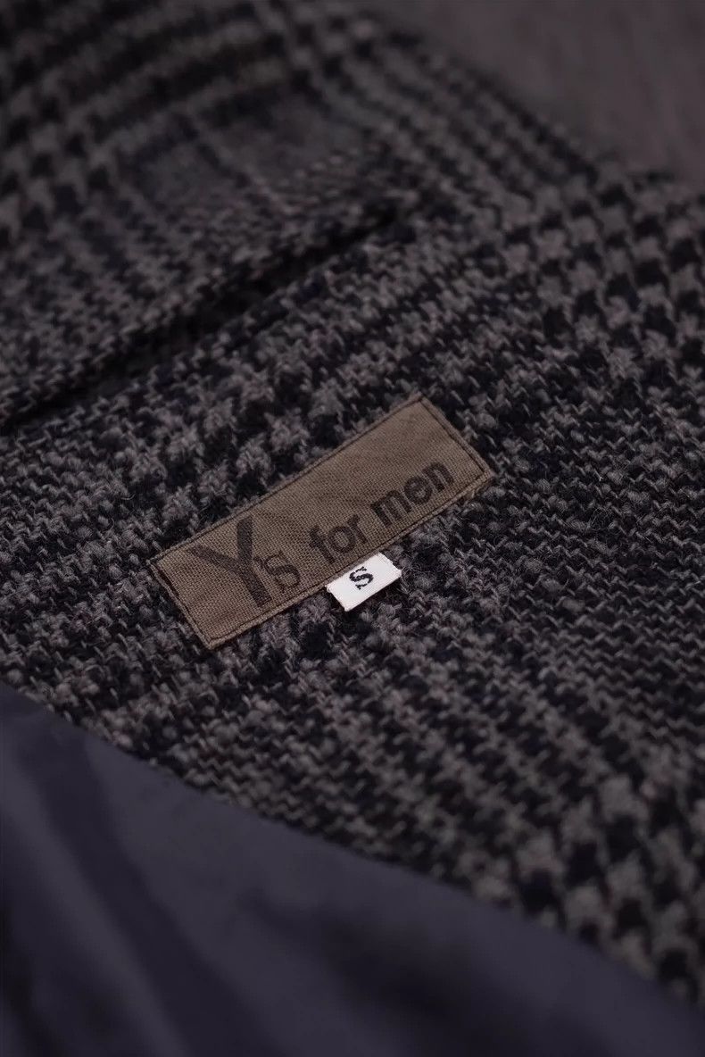 Yohji Yamamoto Yohji Yamamoto size s Grey and black striped double-breaste Size 36R - 8 Thumbnail