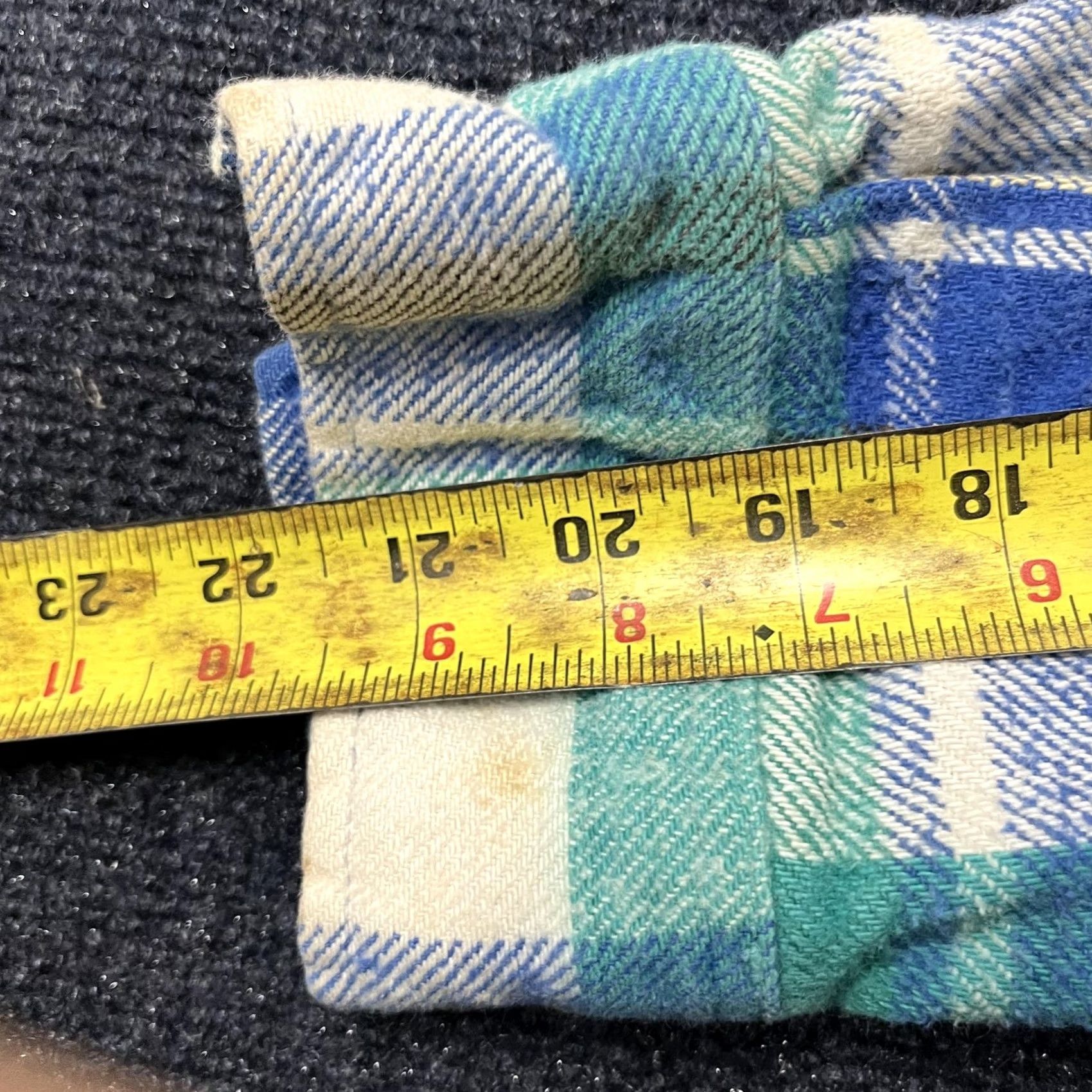 McGregor VINTAGE McGregor Shirt Mens XL Blue Green Plaid Flannel Button Front Cotton Size US XL / EU 56 / 4 - 5 Thumbnail