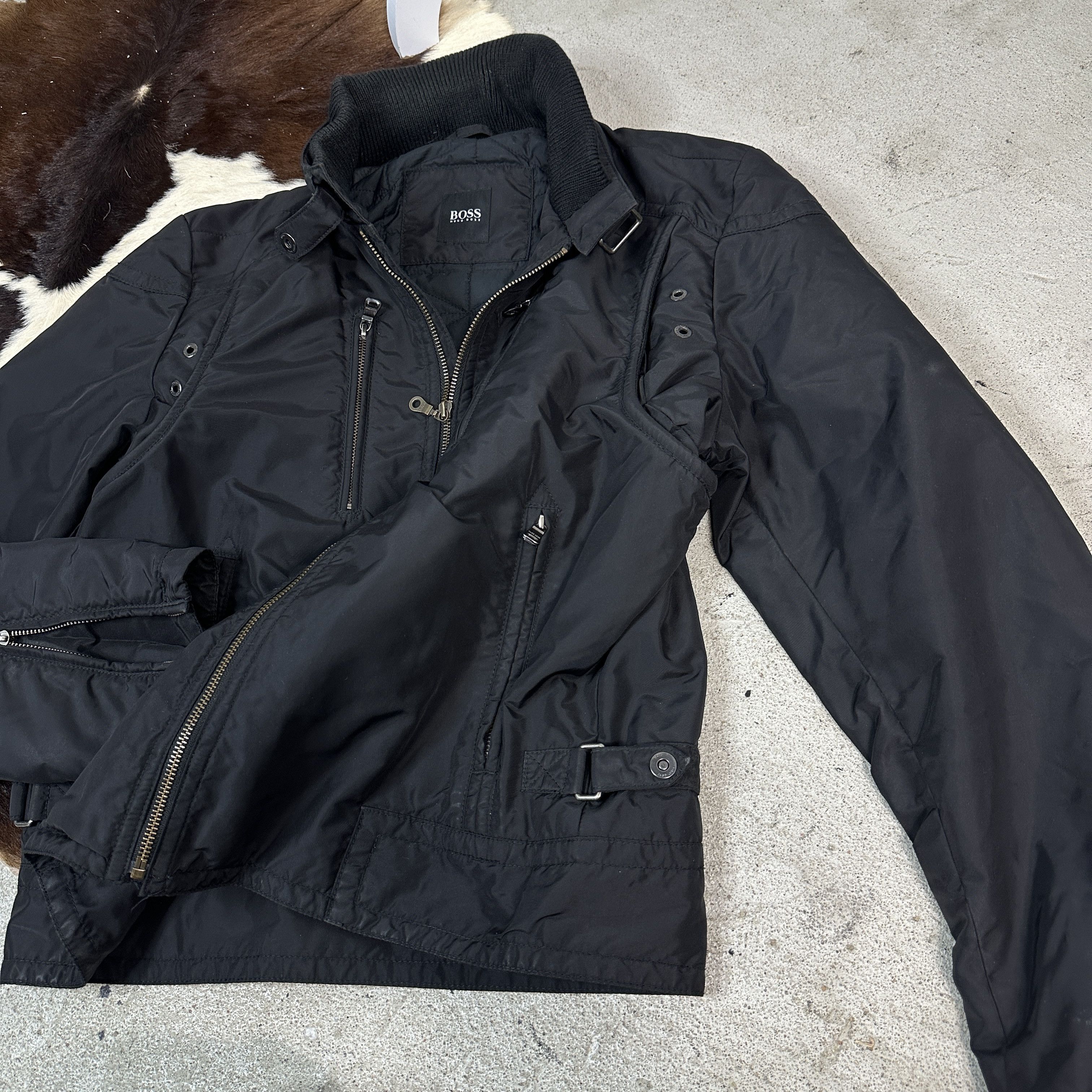 Hugo Boss × Vintage Vintage Streetwear Gorpcore Hugo Boss Moto Jacket Size US M / EU 48-50 / 2 - 4 Thumbnail