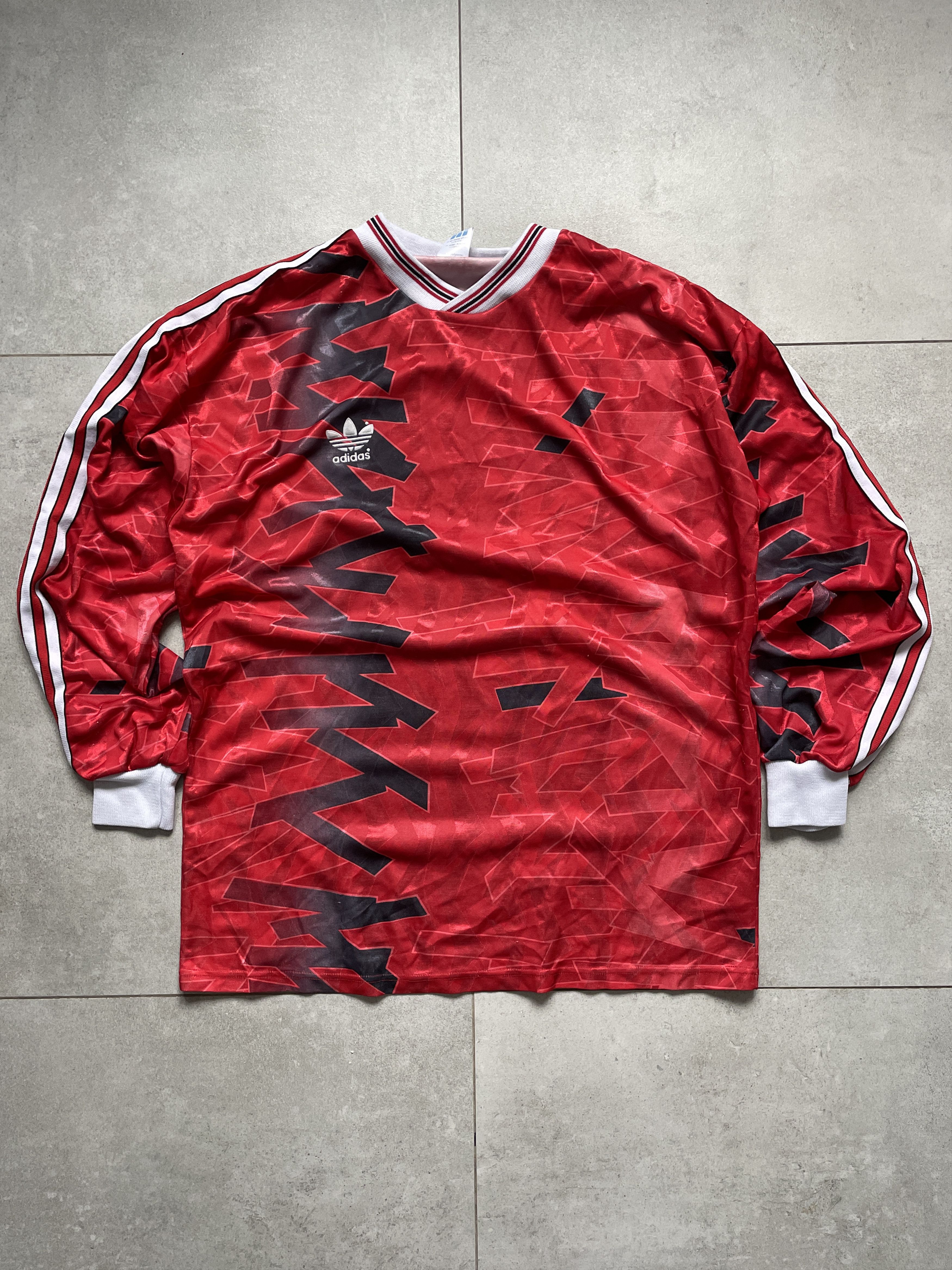 Adidas VINTAGE 90S ADIDAS RED BLOKECORE TEMPLATE LONGSLEEVE JERSEY Size US L / EU 52-54 / 3 - 1 Thumbnail
