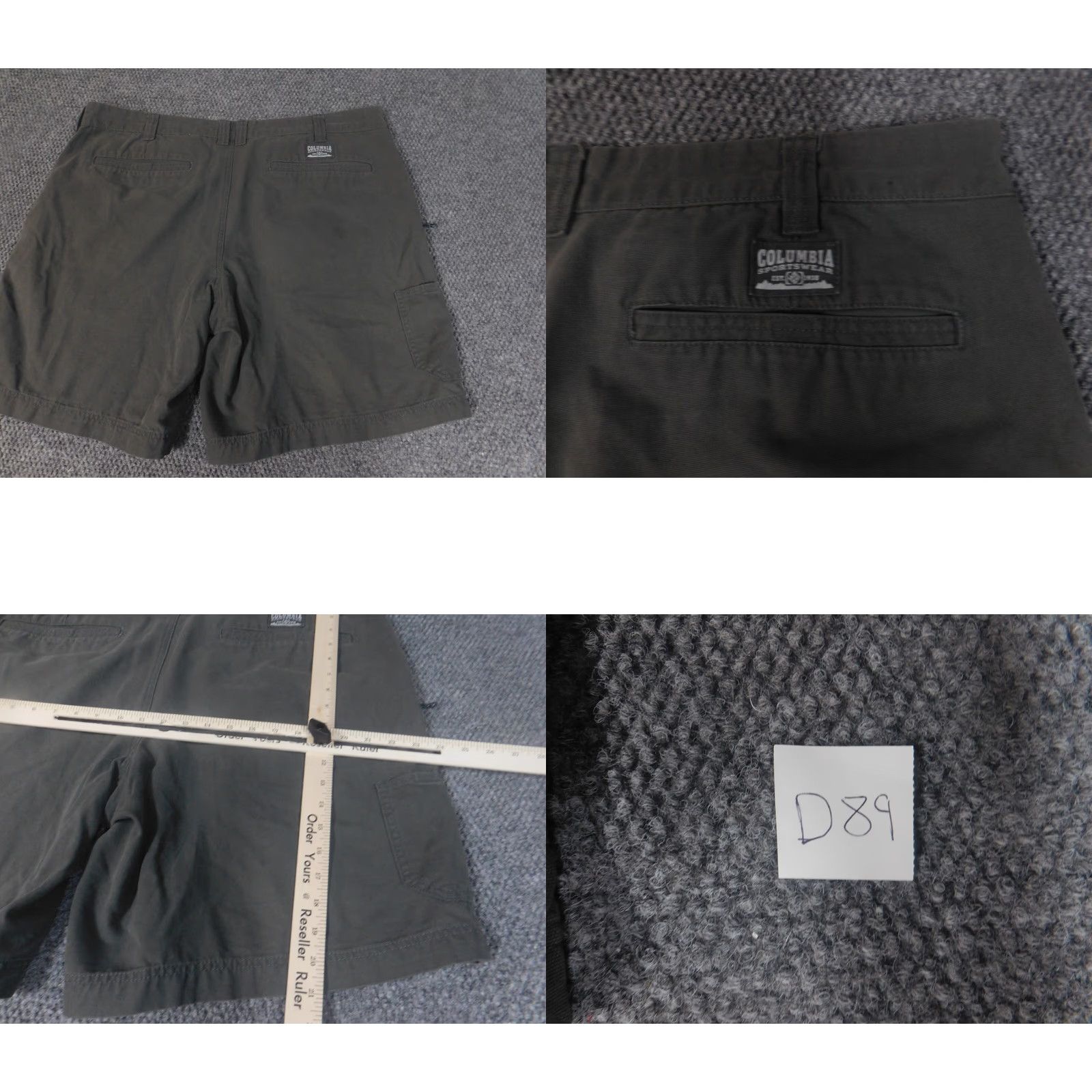 Sunray Sportswear Columbia Shorts Mens 42 Gray Cargo Outdoor Regular Breathable Logo Cotton Knit Zip Flat Front Casual Size US 42 / EU 58 - 8 Thumbnail