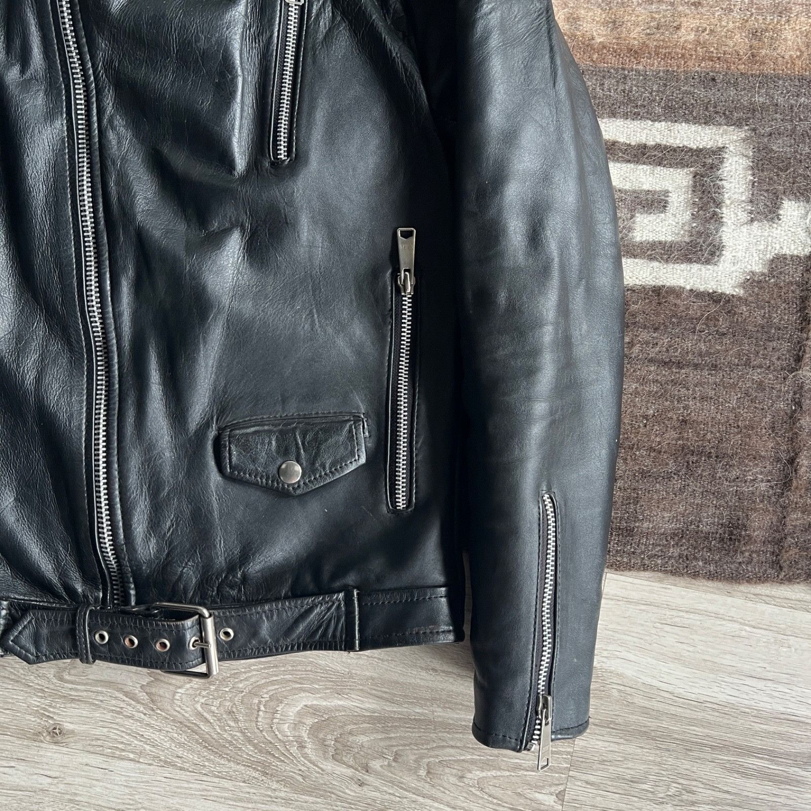Genuine Leather Vintage Echt Leder Leather Biker Motorcycle Jacket 9918AC Size US M / EU 48-50 / 2 - 9 Thumbnail