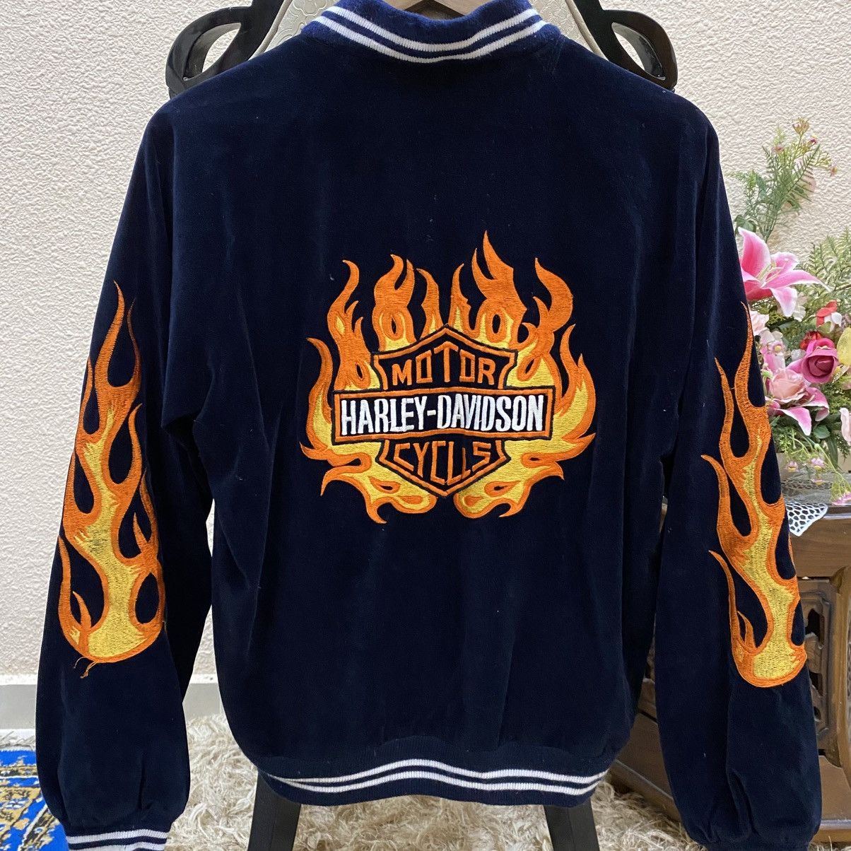 Vintage ☀️Vintage Harley Davidson sukajan velvet zipper jacket Size US M / EU 48-50 / 2 - 6 Thumbnail
