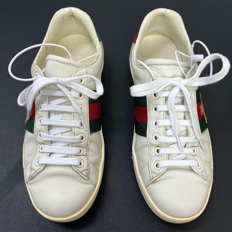 Gucci Gucci Ace Leather Fashion Sneakers for Men -2508 Size US 8.5 / EU 41-42 - 2 Thumbnail