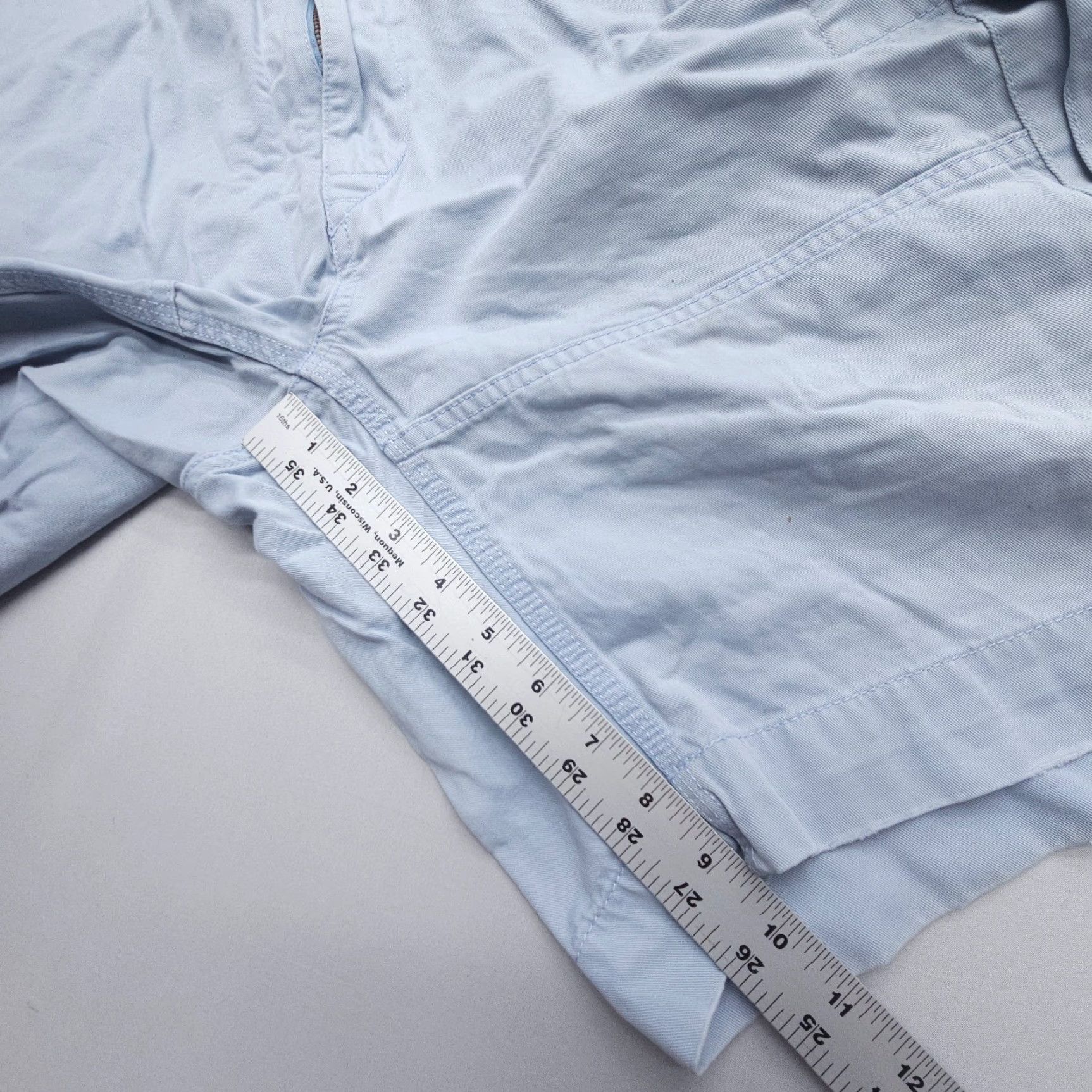 Polo Ralph Lauren Polo Ralph Lauren Cargo Shorts Mens 42 Light Blue 100% Cotton Cargo Pocket Regular Mid 42 in Inseam 10 in Blue Casual Workwear Shorts Mens Size US XL / EU 56 / 4 - 7 Thumbnail
