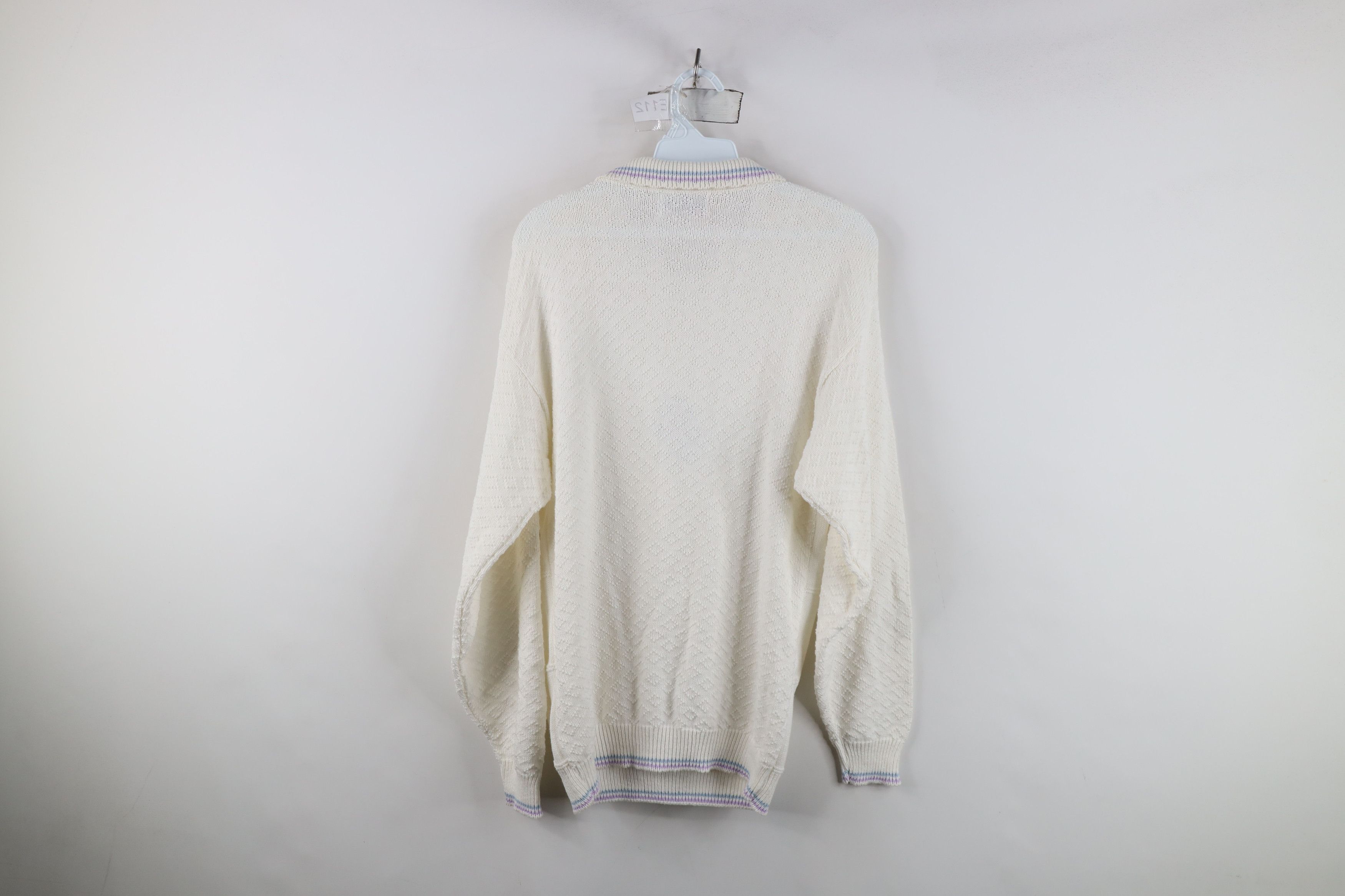 Vintage Vintage 90s Streetwear Butterfly Knit Collared Sweater USA Size M / US 6-8 / IT 42-44 - 12 Thumbnail
