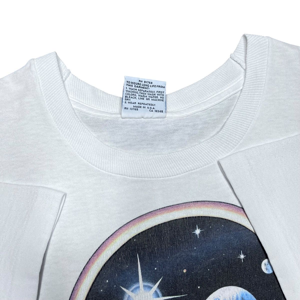 Liquid Blue Vtg 1992 Grateful Dead Space Your Face Space White T-Shirt Size US XL / EU 56 / 4 - 4 Thumbnail