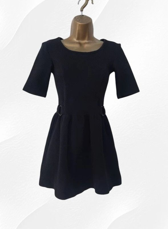 Ganni Ganni textured black mini dress XS Size XS / US 0-2 / IT 36-38 - 1 Thumbnail