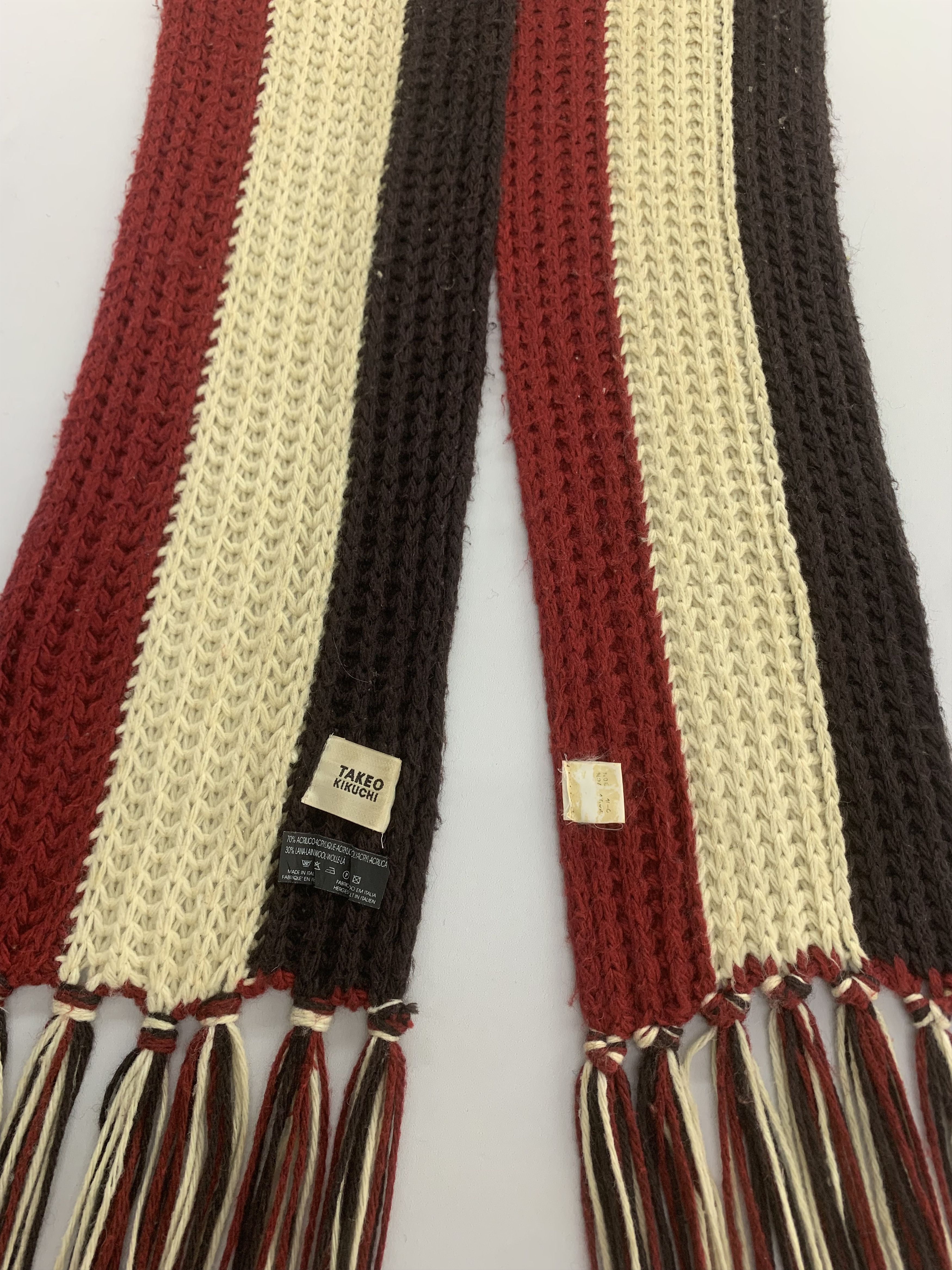 Takeo Kikuchi Takeo Kikuchi Scarf Wool Muffler Neck Wrap BL3102 Size ONE SIZE - 3 Thumbnail