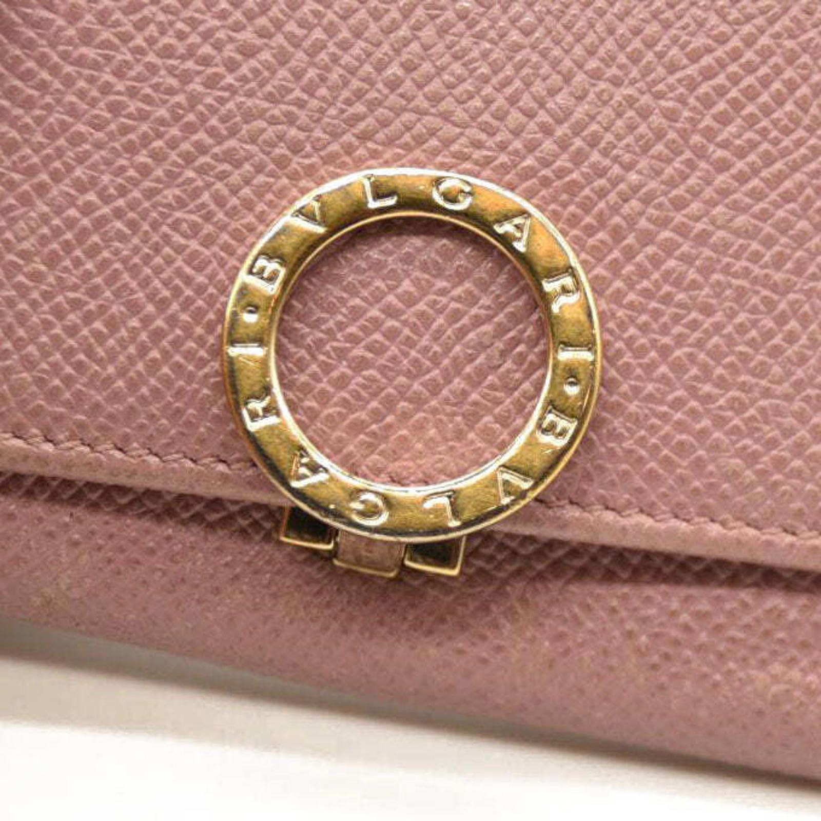 Bvlgari BVLGARI BVLGARIBVLGARI Clip Leather 6 Ring Key Case Pink Size ONE SIZE - 8 Thumbnail