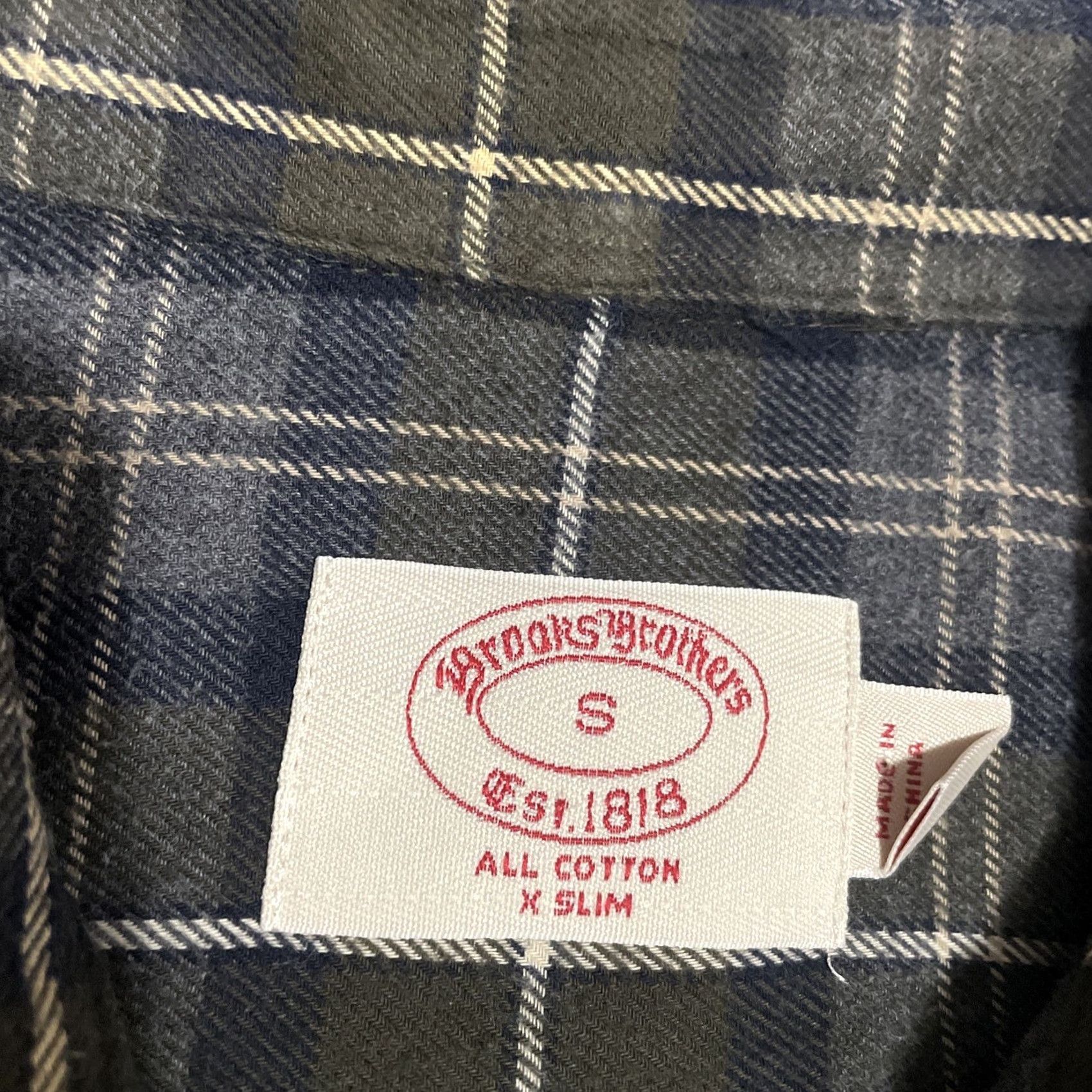 Brooks Brothers Brooks Brothers Plaid Lightweight Flannel Mens Small Slim Long Sleeve Button-Up Shirt Outdoor Size US S / EU 44-46 / 1 - 3 Thumbnail