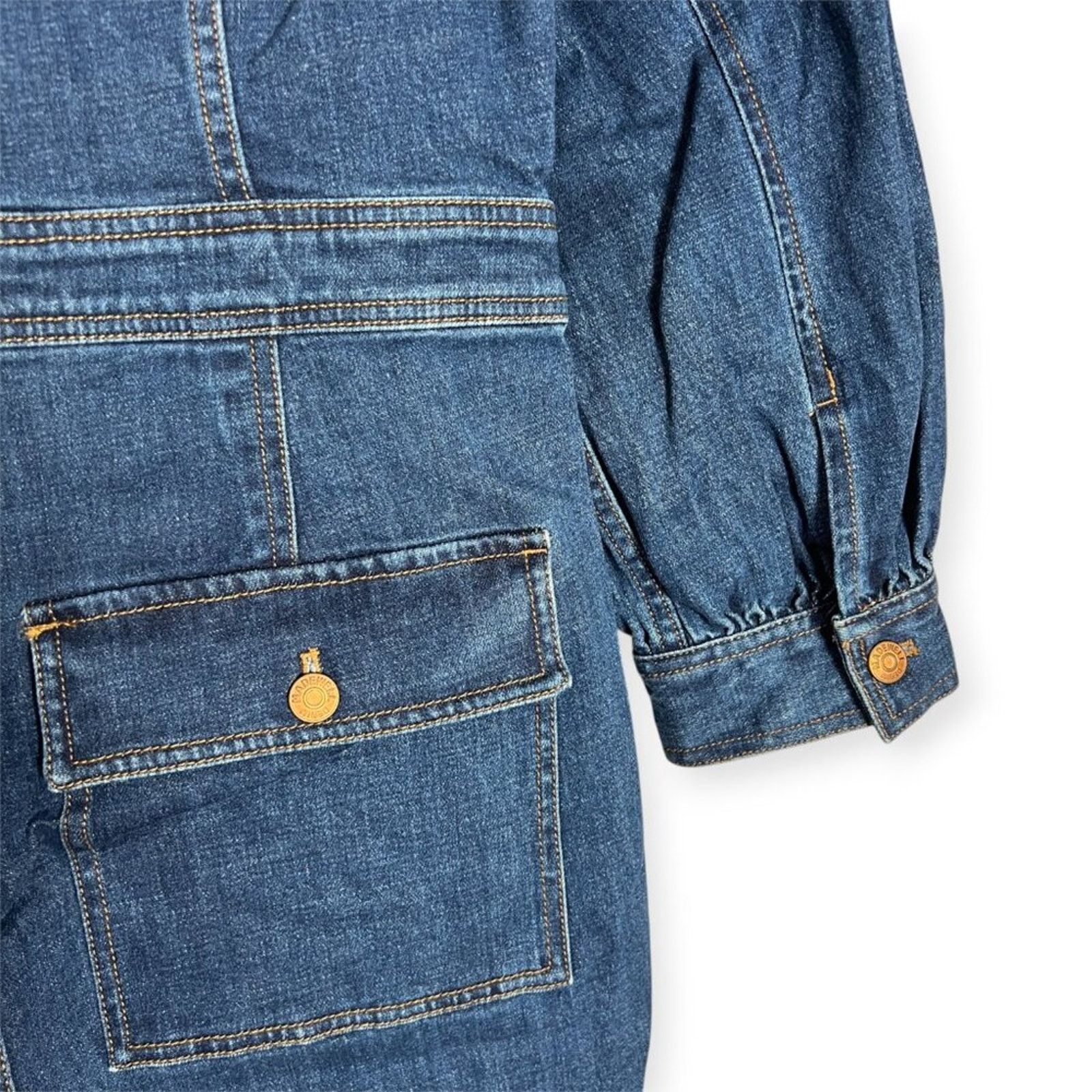Madewell Madewell Indigo Denim Utility Jumpsuit Size 8 Size 30" / US 8 / IT 44 - 15 Thumbnail