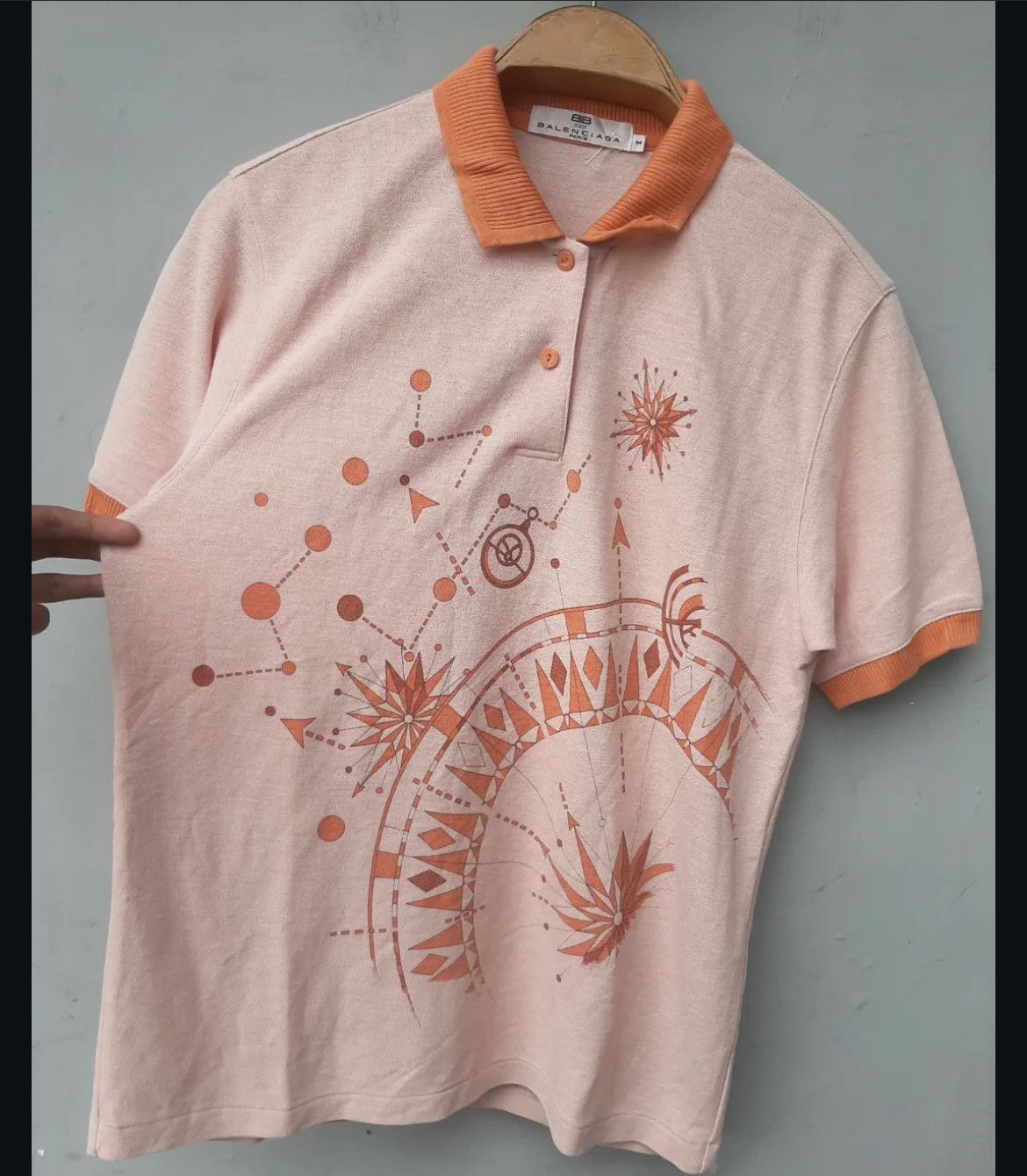 Balenciaga Vintage 90s Balenciaga Paris Polo Shirt Size US M / EU 48-50 / 2 - 2 Thumbnail