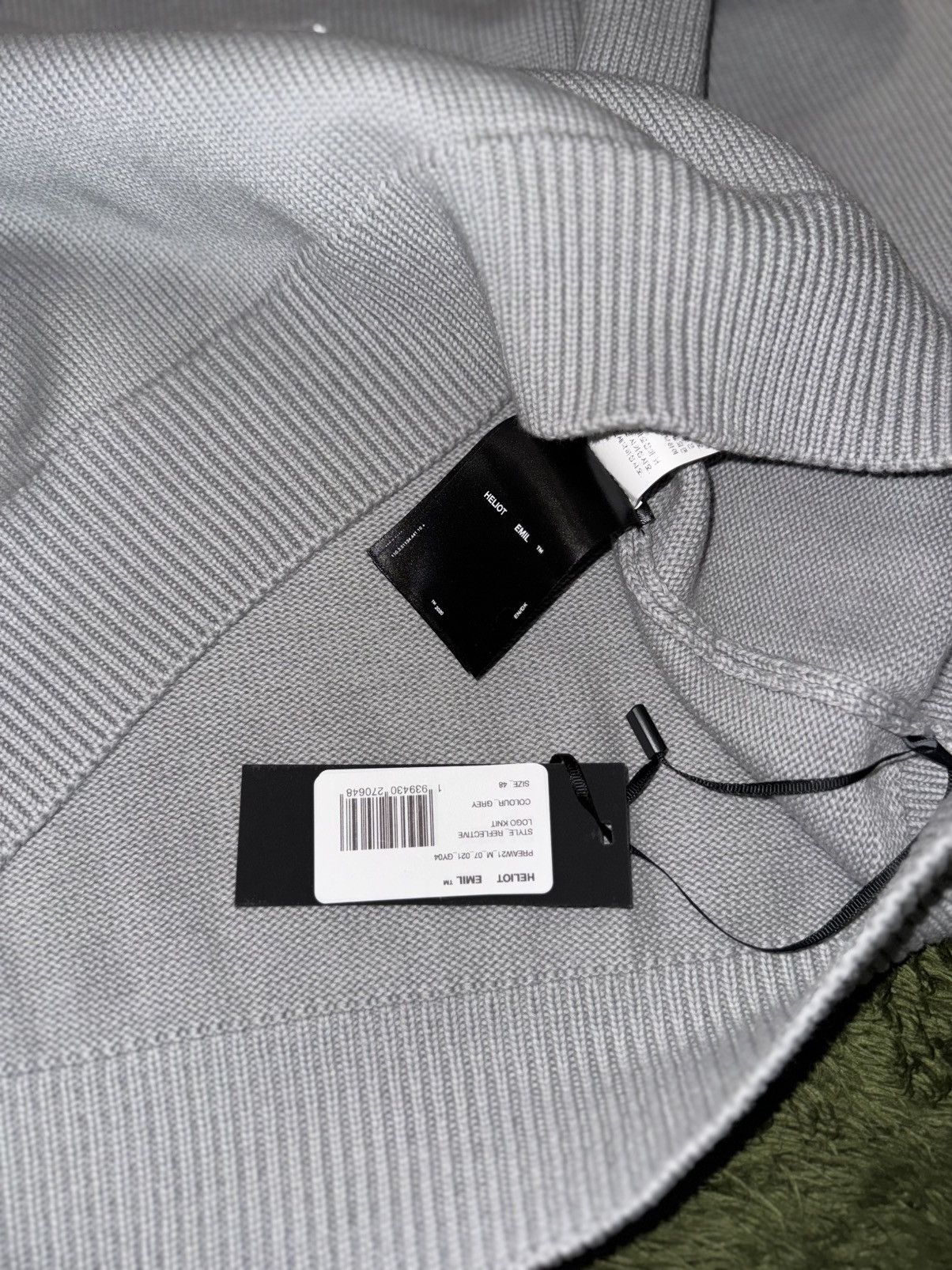 Heliot Emil [48] Heliot Emil Reflective Logo Crewneck Knit Size US L / EU 52-54 / 3 - 8 Thumbnail