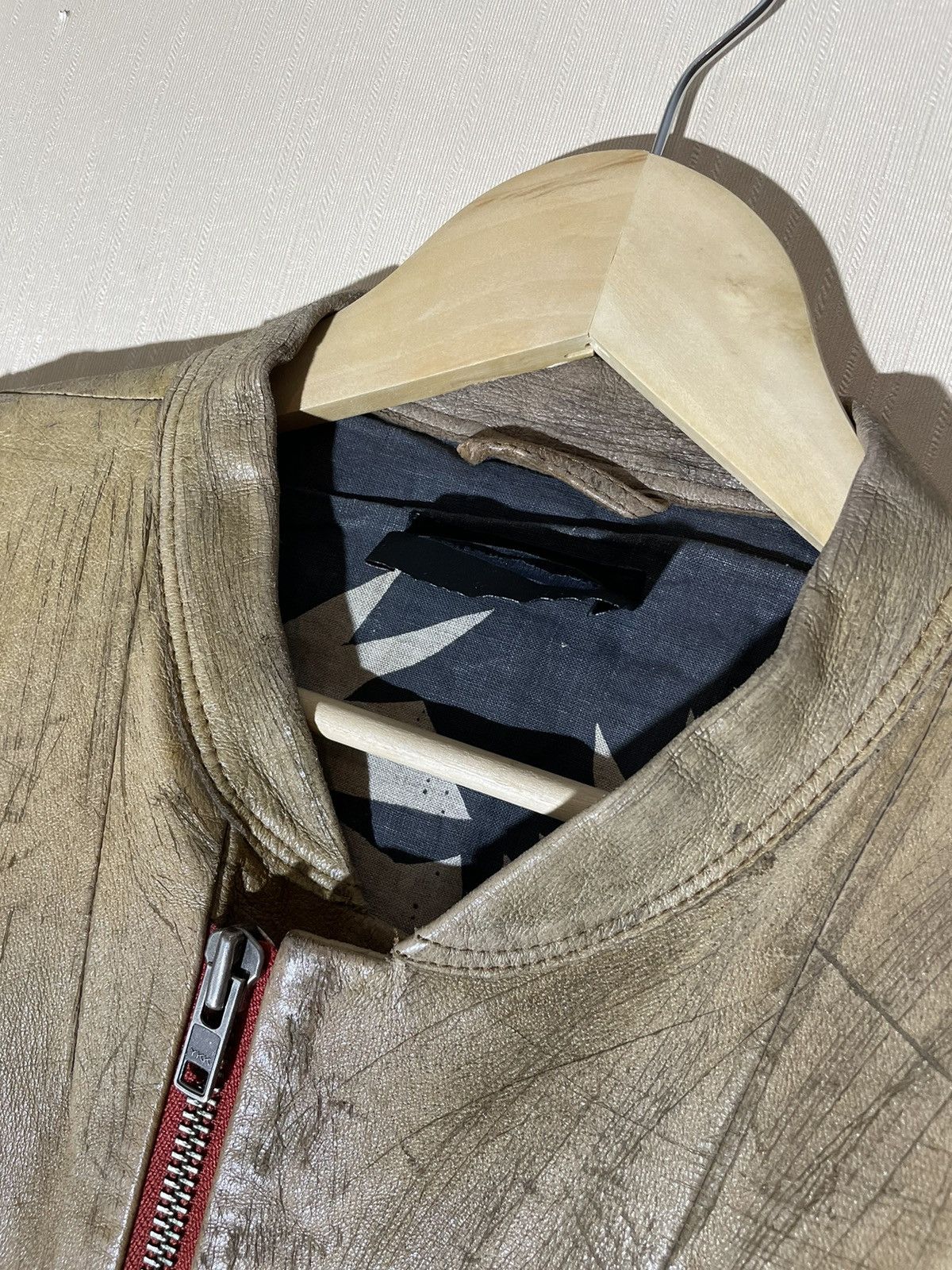 Designer × Diesel Black Gold × Japanese Brand Diesel Black Gold rare leather biker jacket Size US S / EU 44-46 / 1 - 4 Thumbnail