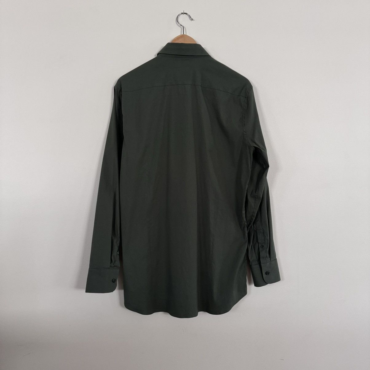 Prada Green stretch poplin shirt Size US M / EU 48-50 / 2 - 3 Thumbnail