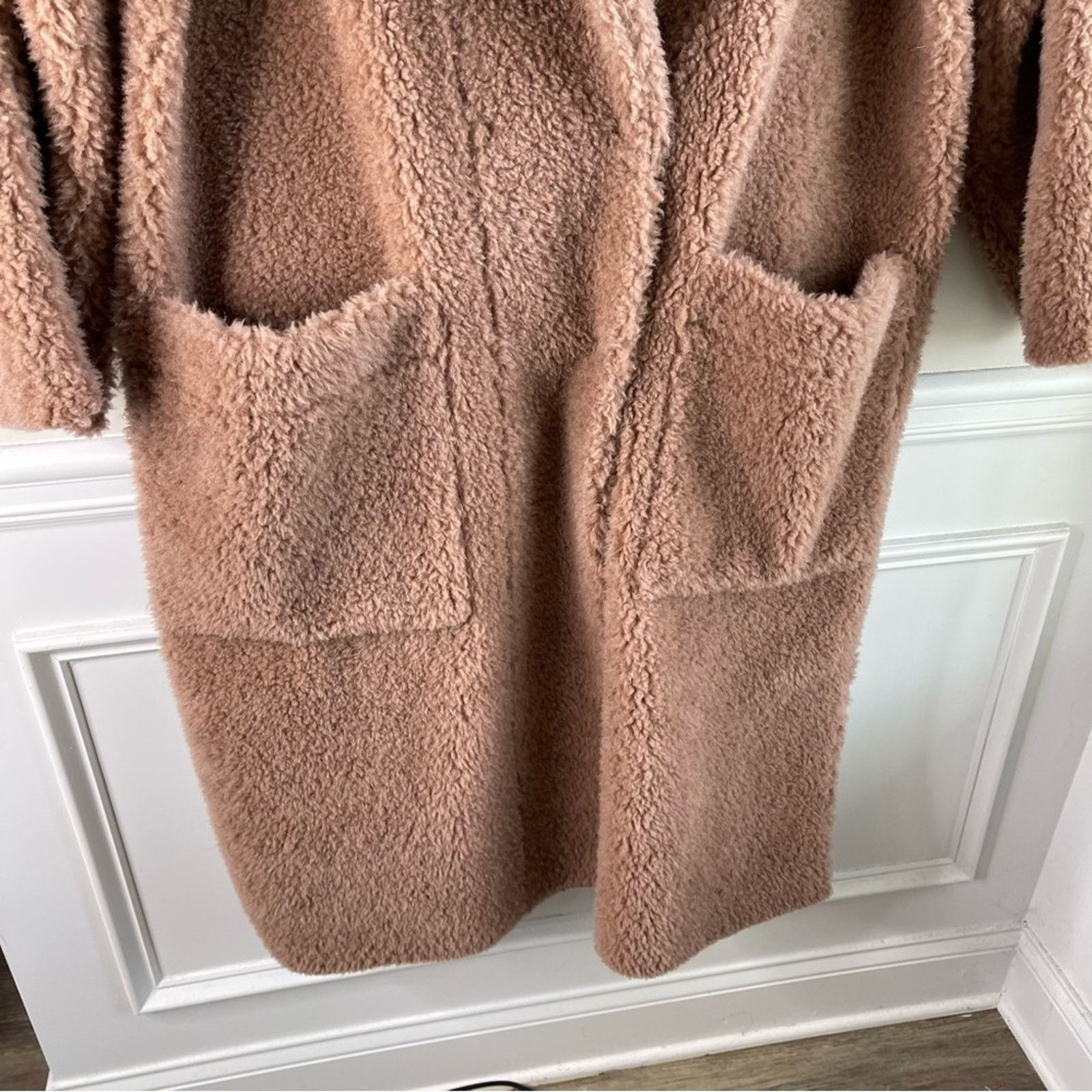 Zara NANUSHKA Imogene faux fur teddy oversized wool blend coat L Size L / US 10 / IT 46 - 6 Thumbnail